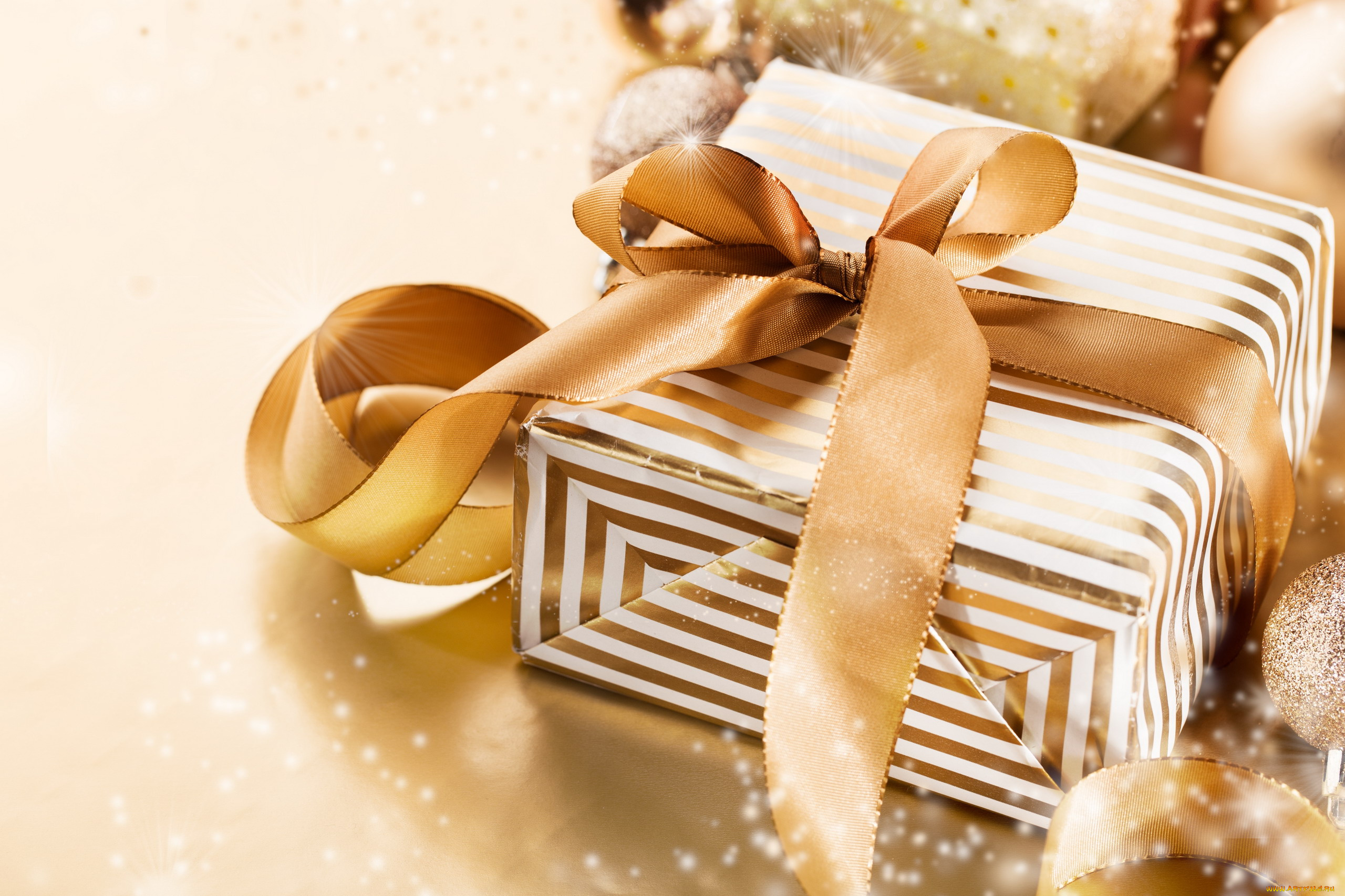 праздничные, подарки, и, коробочки, бант, подарок, лента