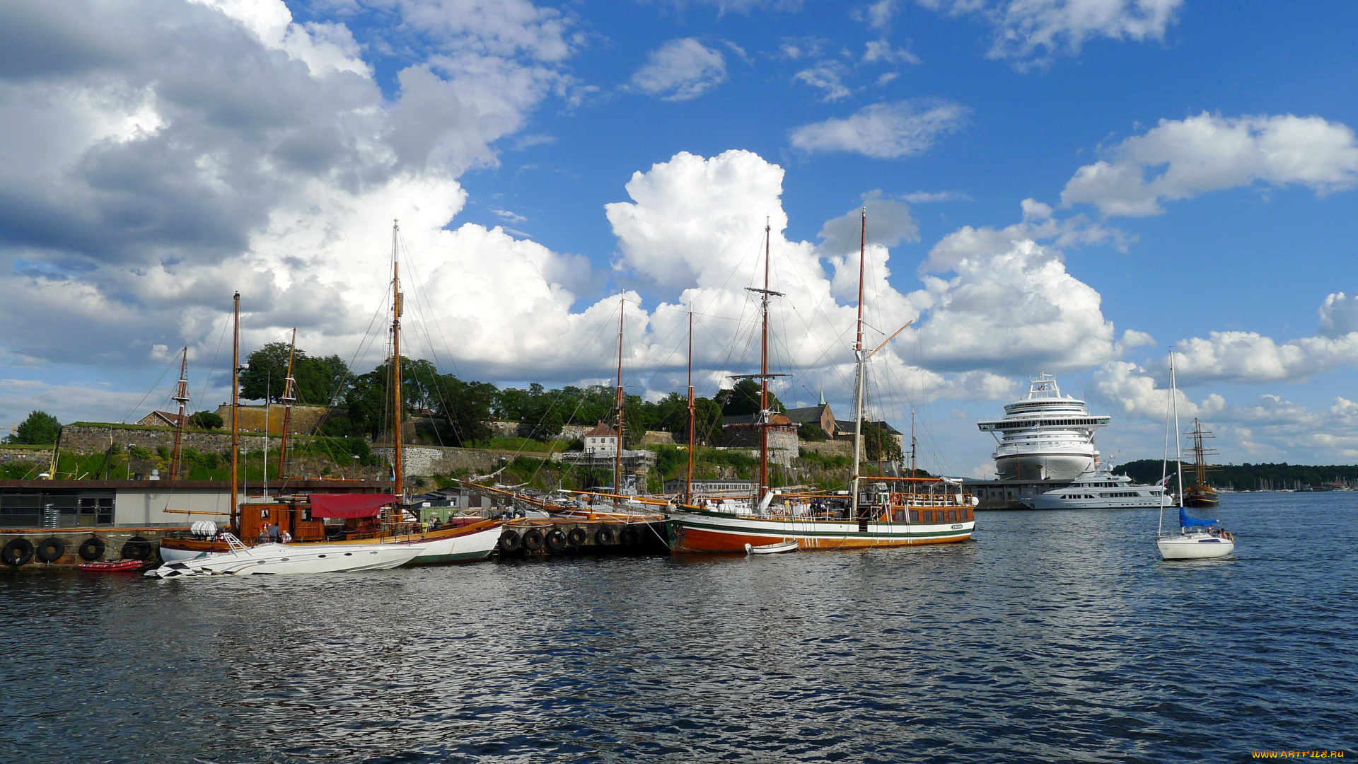 norway, oslo, корабли, порты, причалы, порт, море, фьорд