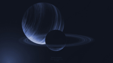 Картинка космос арт кольца планеты