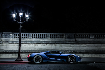 Картинка автомобили ford concept gt синий 2015г