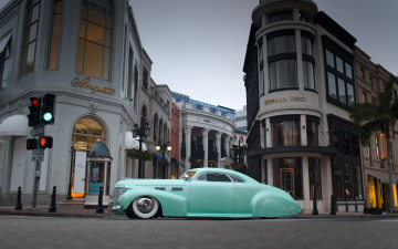 Картинка автомобили custom+classic+car blue car classic