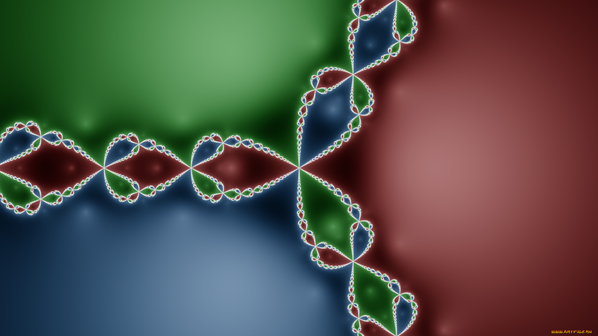 red, green, and, blue, fractal, 3д, графика, фракталы, , fractal, 3д, графика