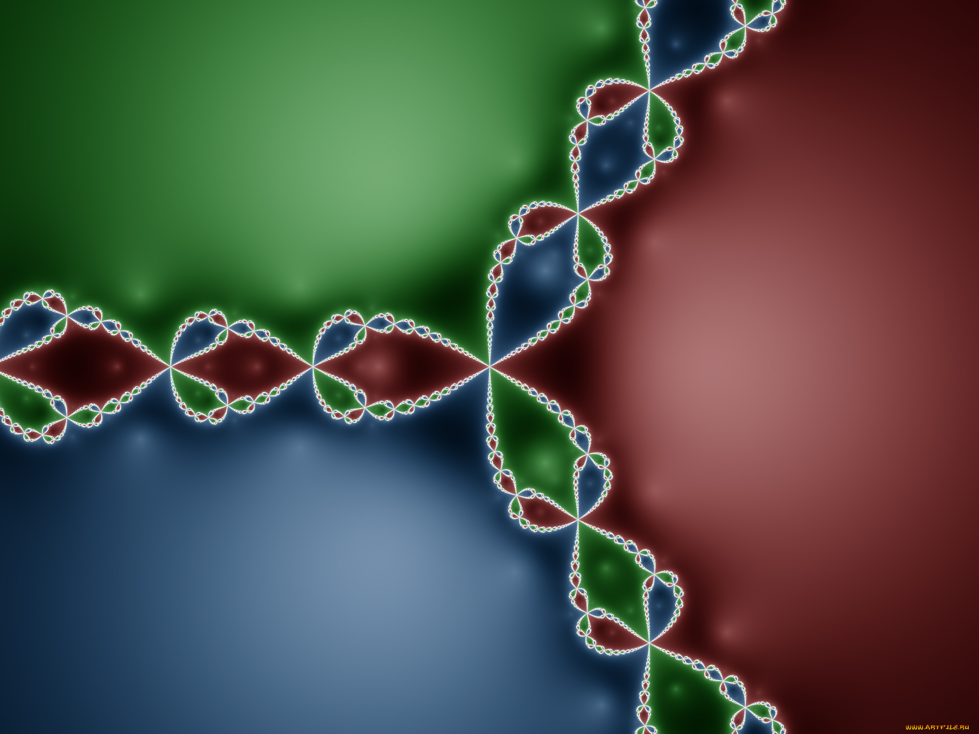 red, green, and, blue, fractal, 3д, графика, фракталы, , fractal, 3д, графика