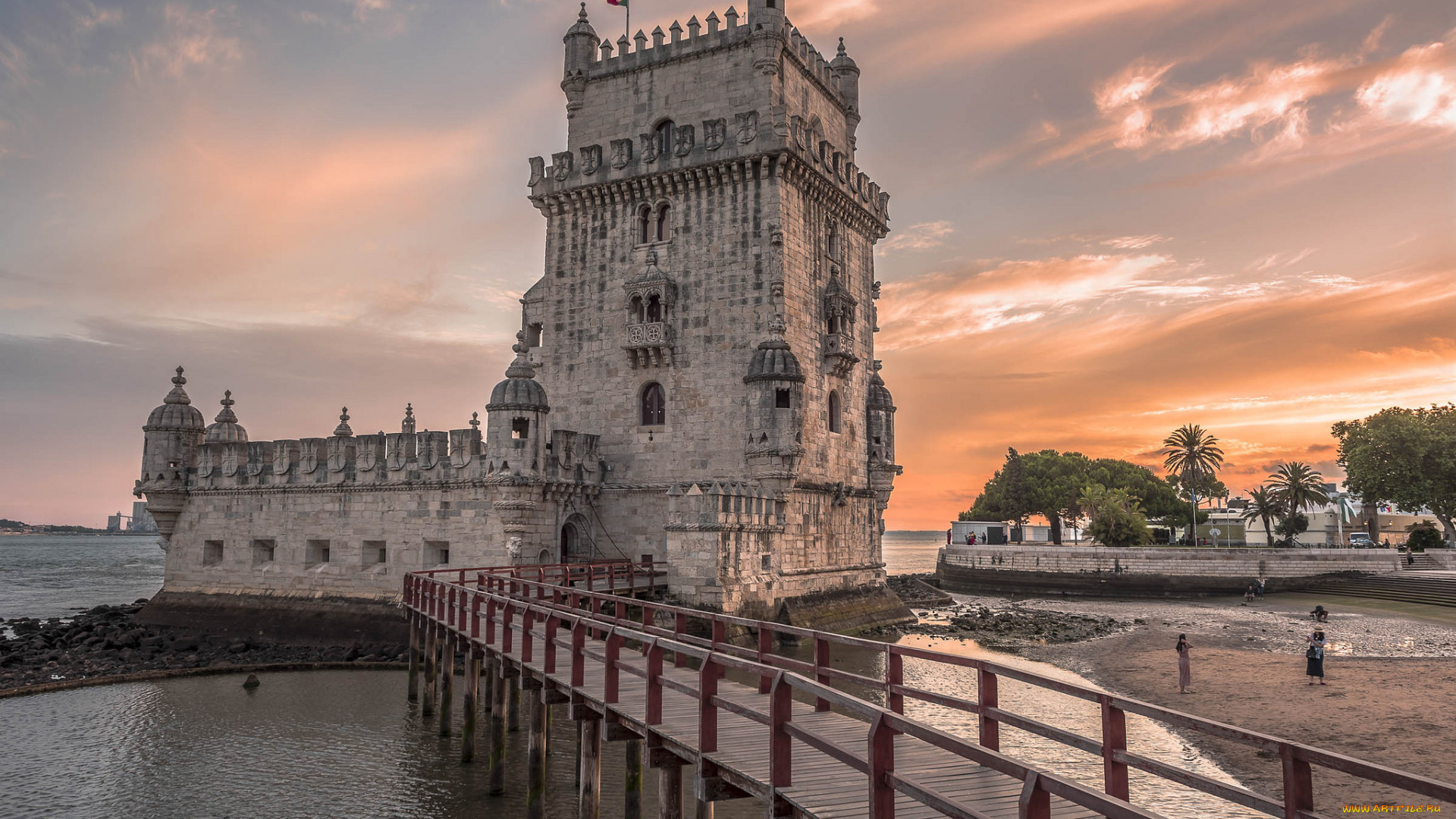 belem, tower, in, lisbon, , portugal, города, лиссабон, , португалия, простор