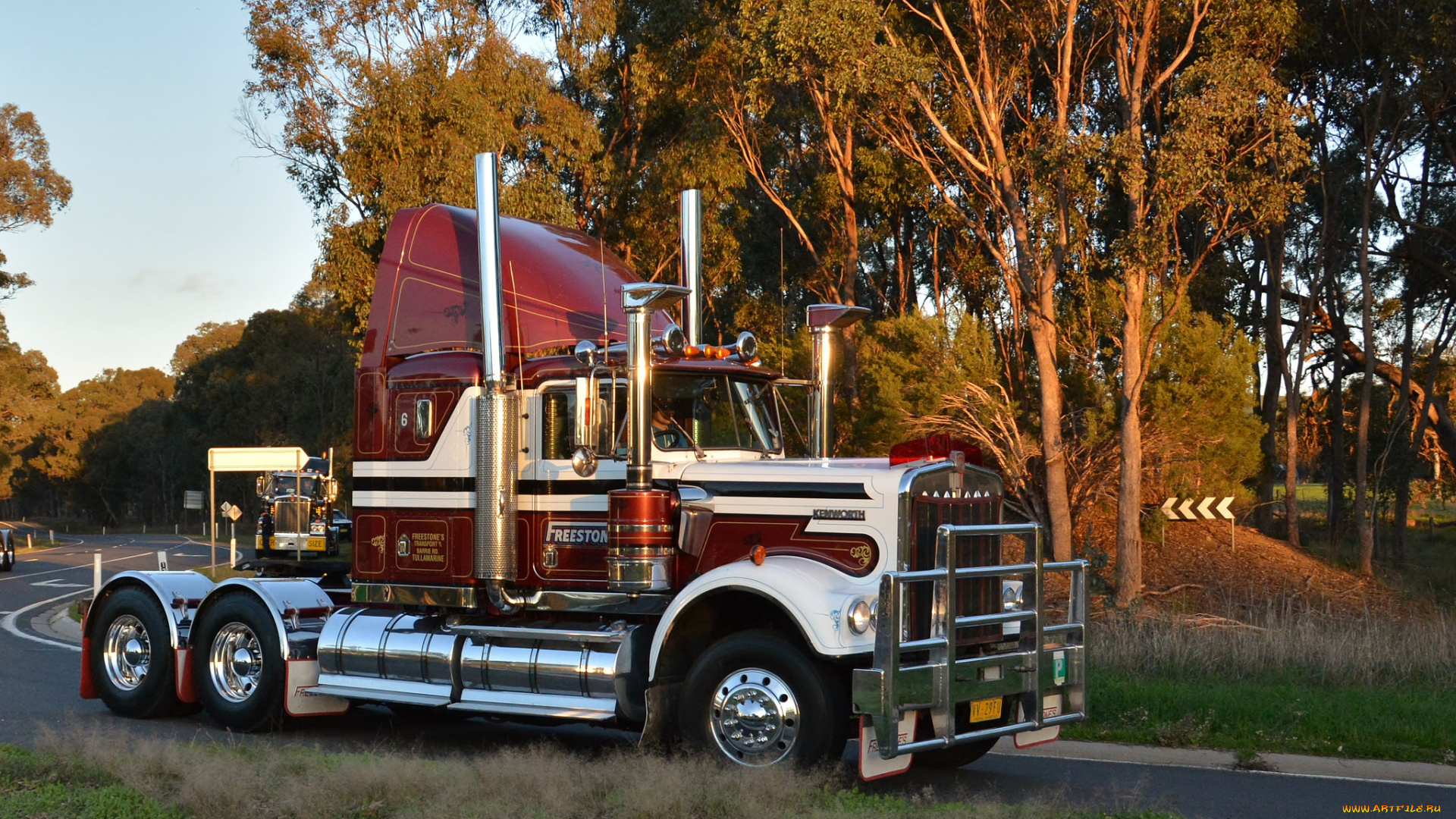 автомобили, kenworth, тяжелый, грузовик, седельный, тягач