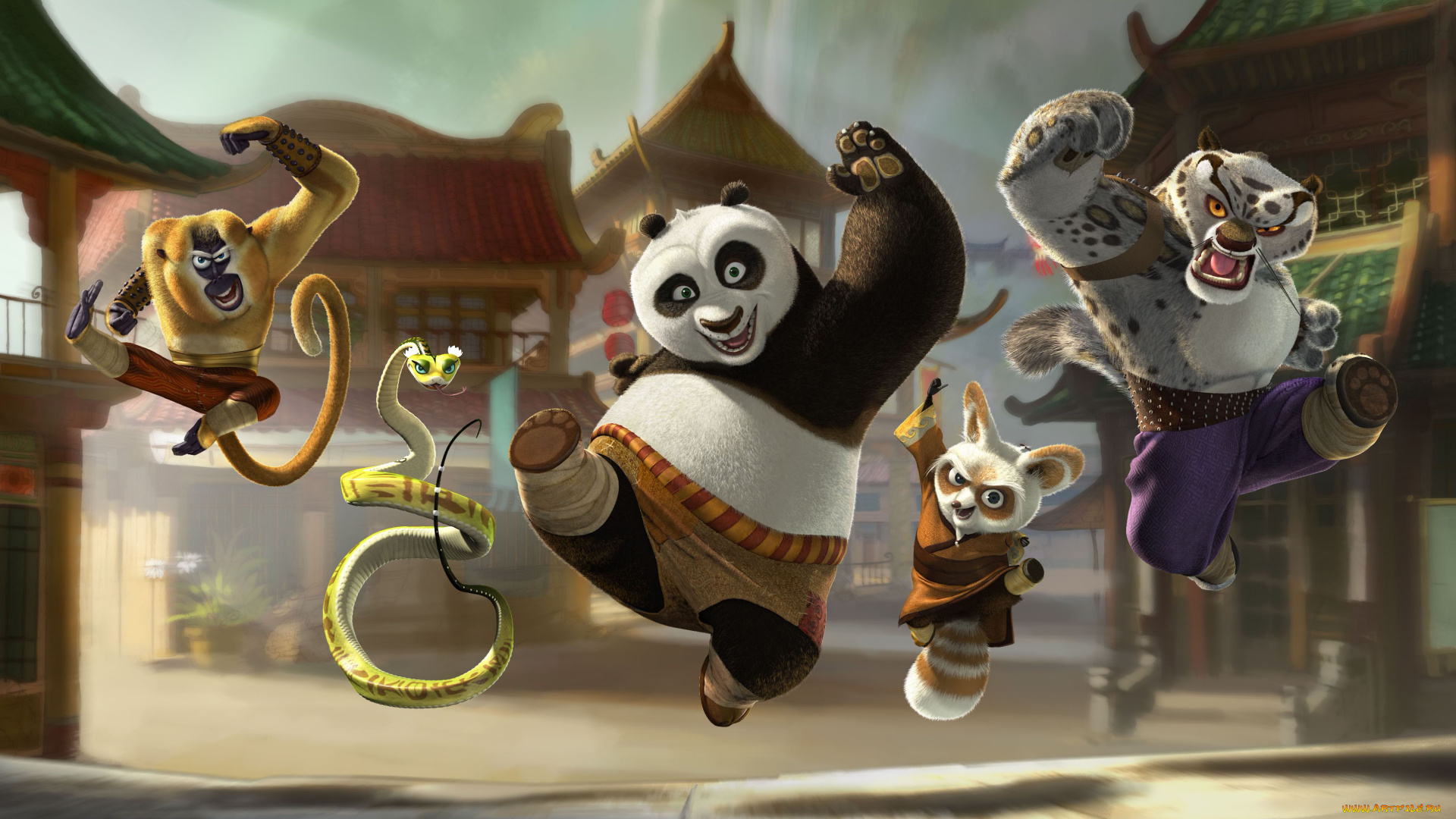мультфильмы, kung, fu, panda, 2, kung, fu, panda, кунг-фу, панда