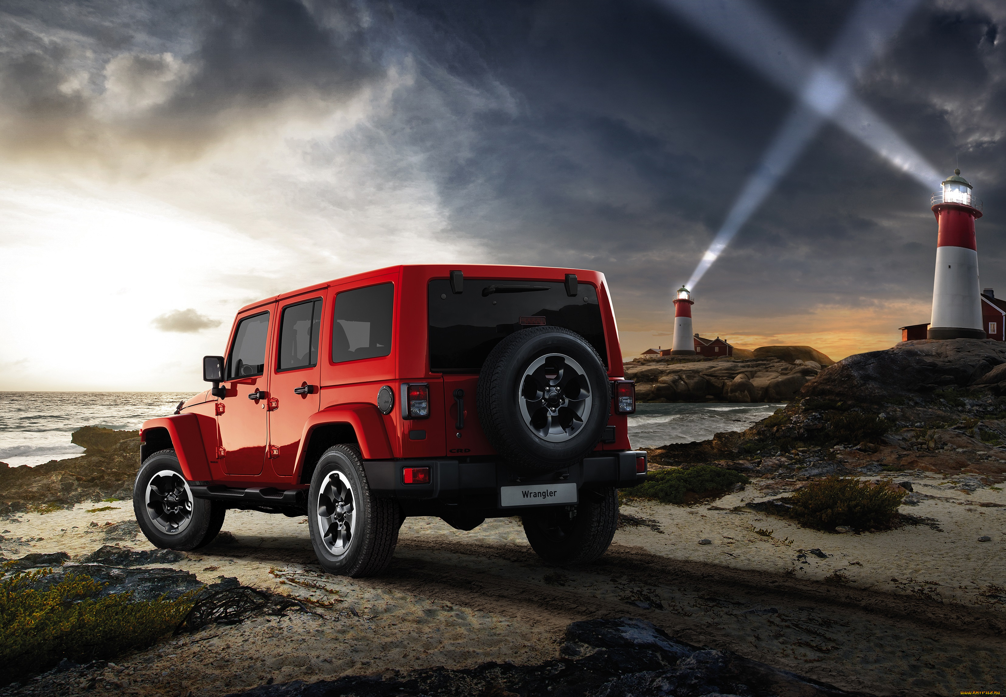 автомобили, jeep, красный, 2015г, jk, x, eu-spec, unlimited, wrangler