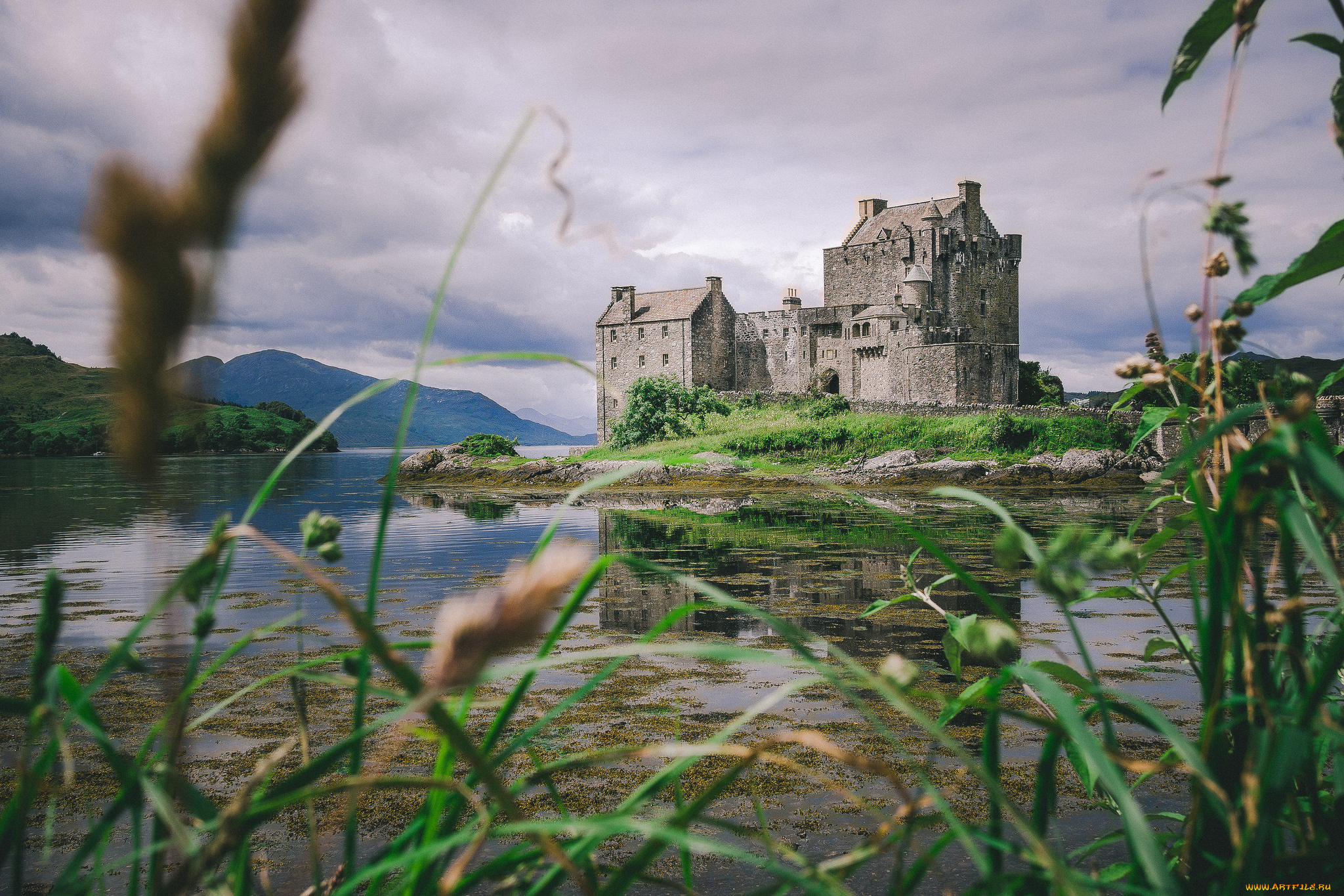 eilean, donan, города, замок, эйлен-донан, , шотландия, озеро