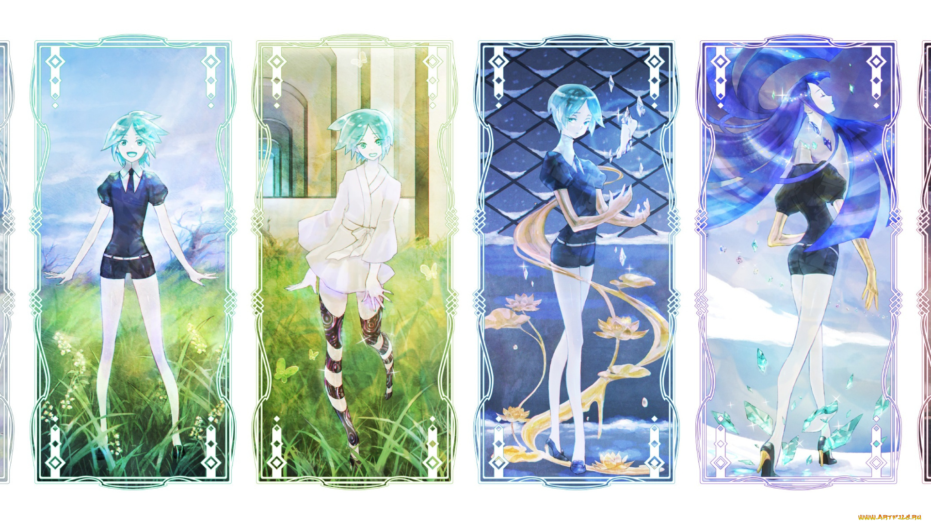 аниме, houseki, no, kuni, houseki, no, kuni, phosphophyllite