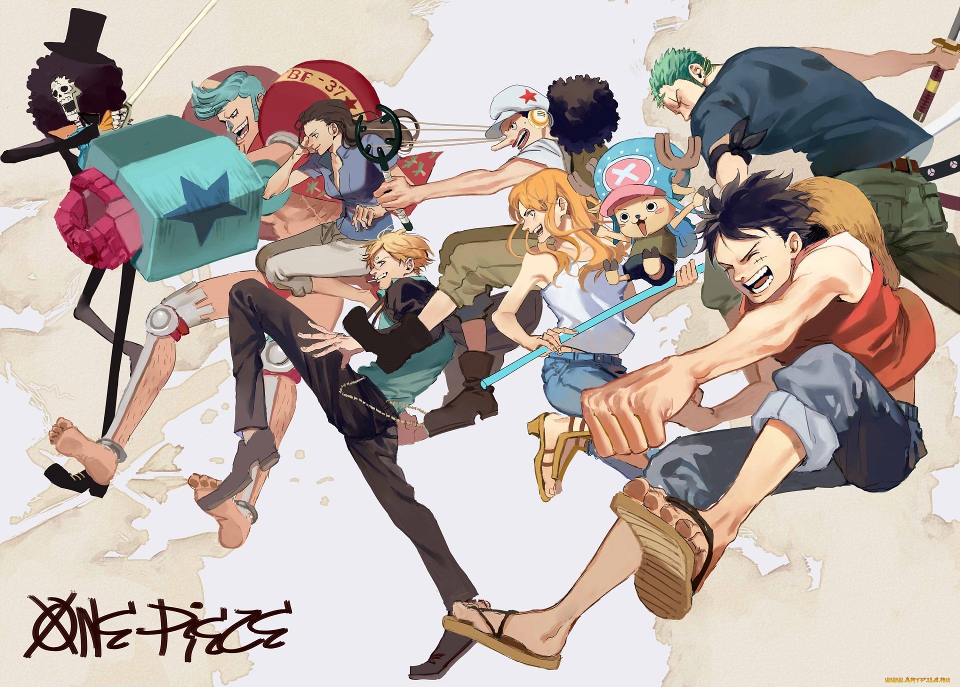 аниме, one, piece, пираты