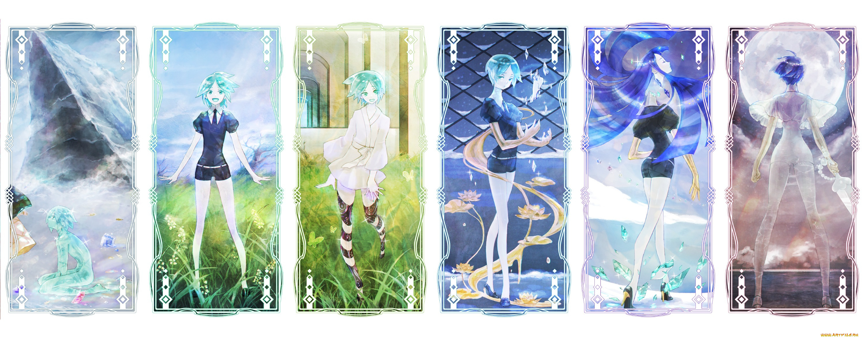 аниме, houseki, no, kuni, houseki, no, kuni, phosphophyllite