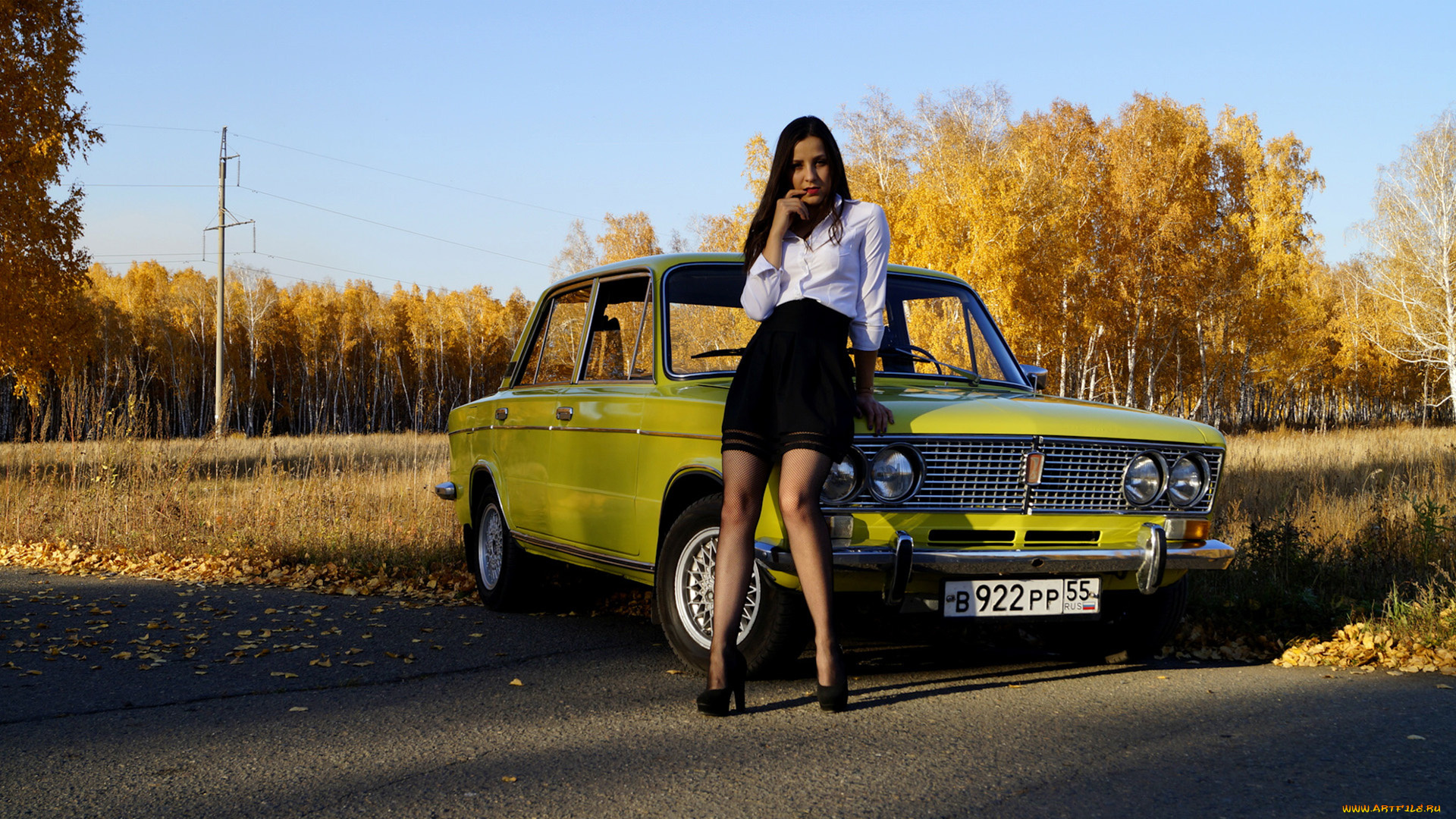 автомобили, -авто, с, девушками, lada, 2103