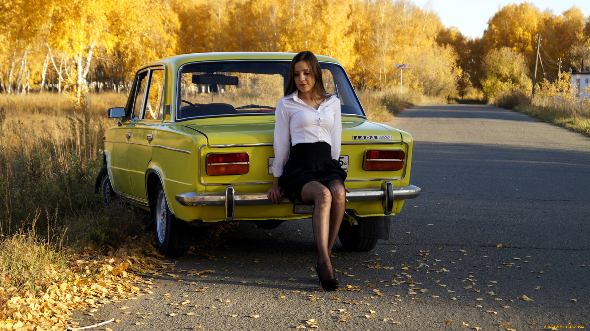 автомобили, -авто, с, девушками, lada, 2103