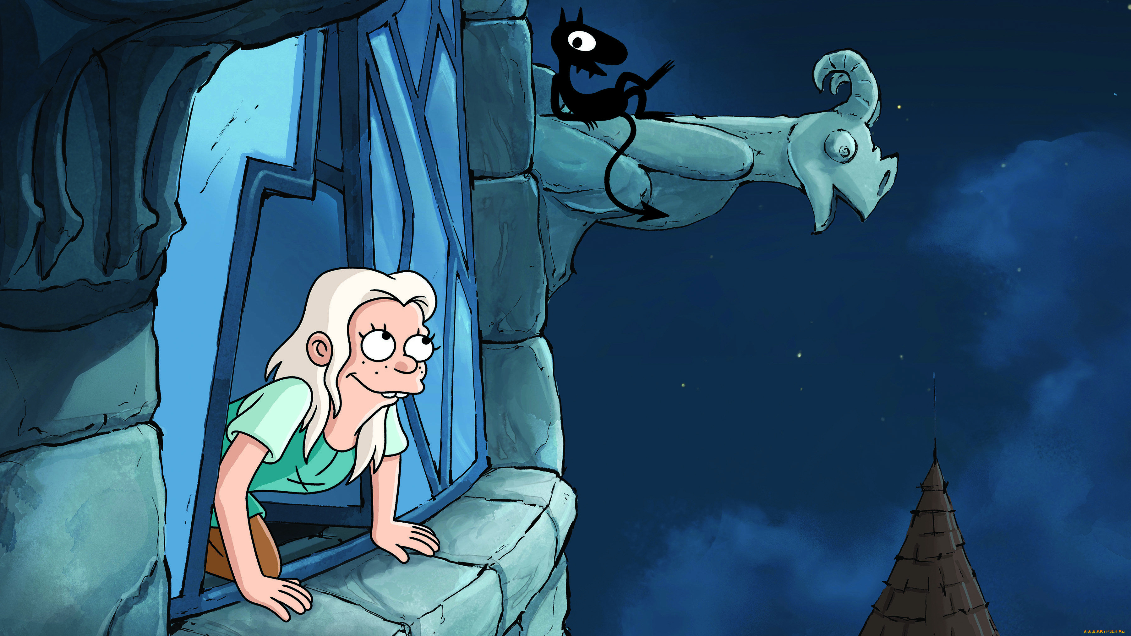 мультфильмы, disenchantment, разочарование, bean, luci