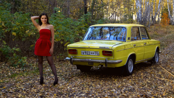 Картинка автомобили -авто+с+девушками lada 2103
