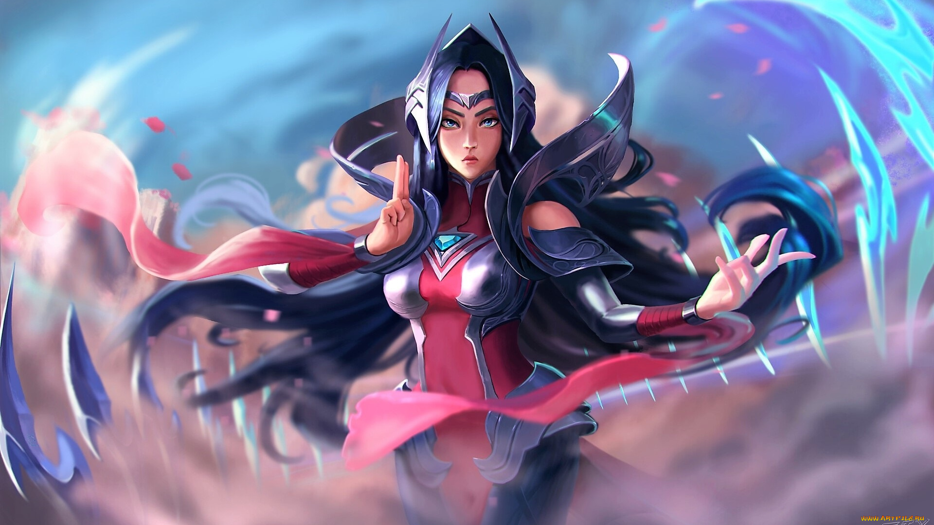 видео, игры, league, of, legends, магия, жест, irelia