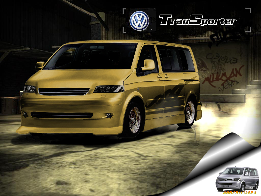 volkswagen, transporter, virtual, автомобили