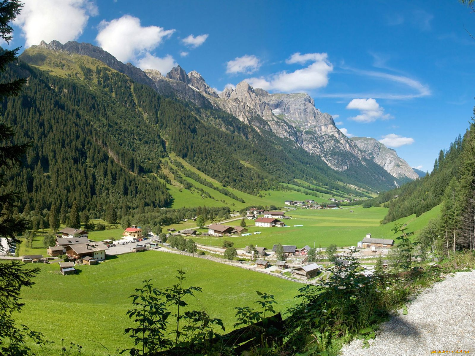 gschnitz, austria, города, пейзажи