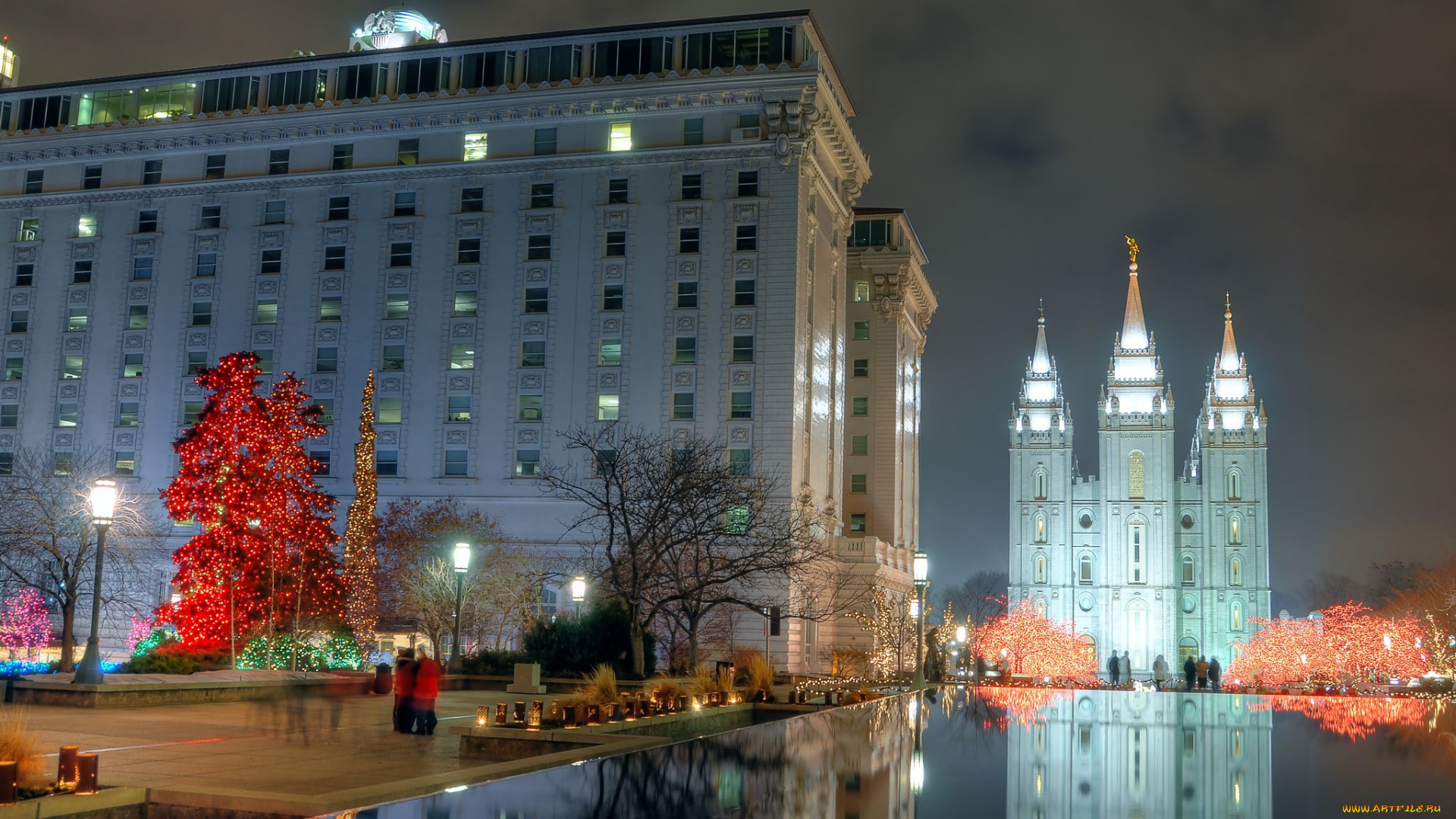 mormon, temple, salt, lake, city, utah, города, здания, дома