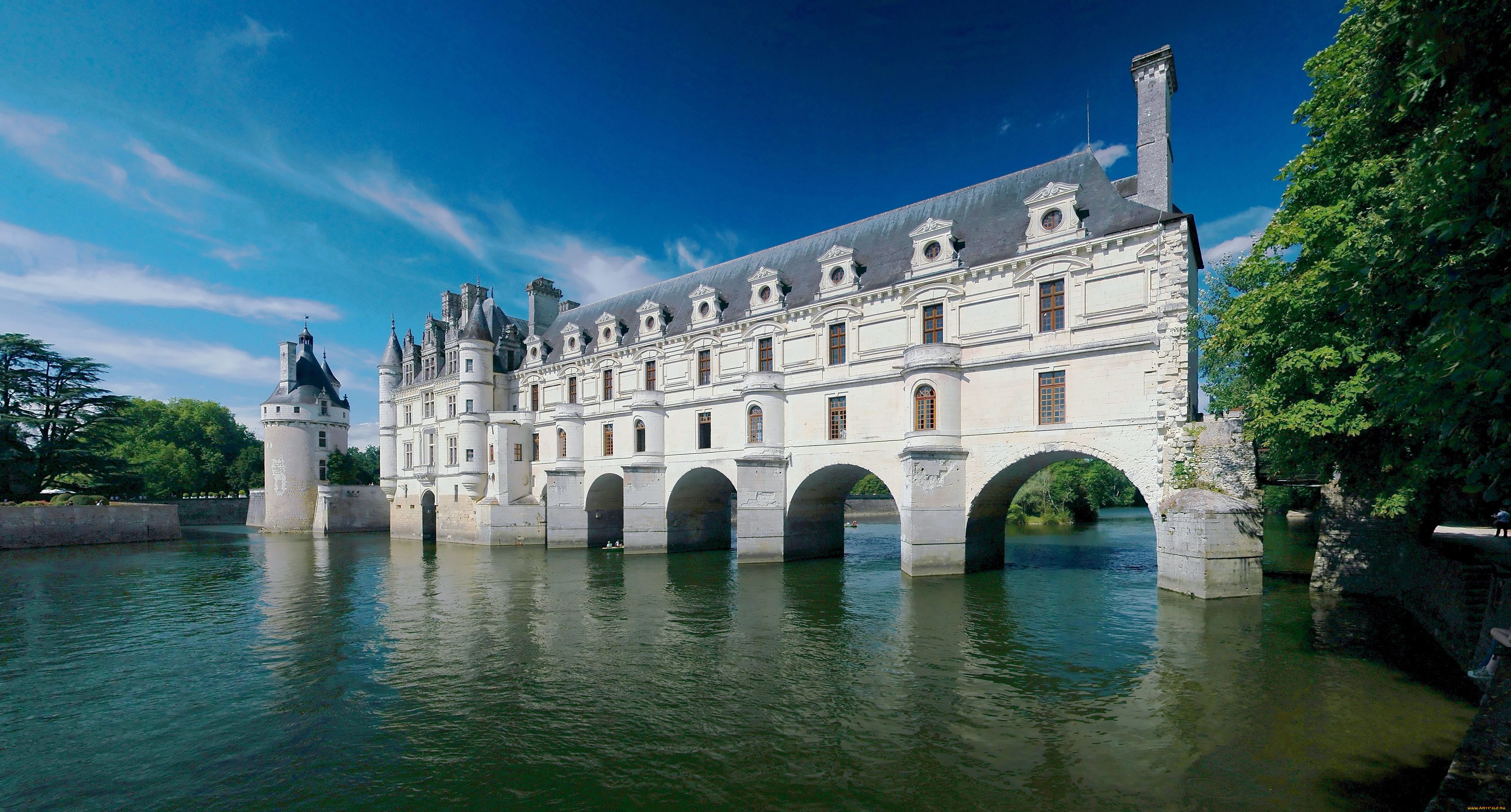 chateau, de, chenonceau, города, замки, луары, франция