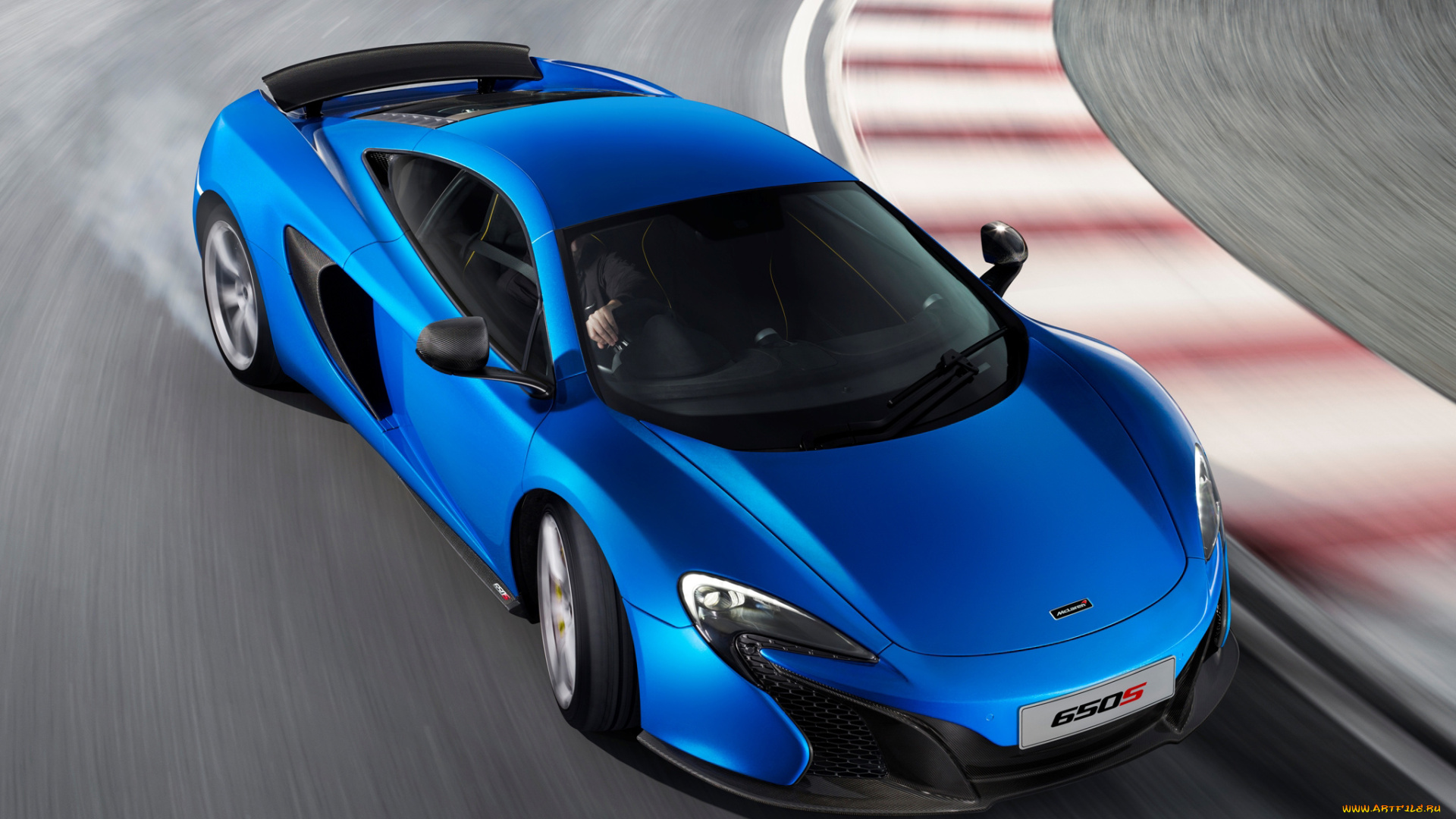 автомобили, mclaren, uk-spec, 650s, голубой, 2014