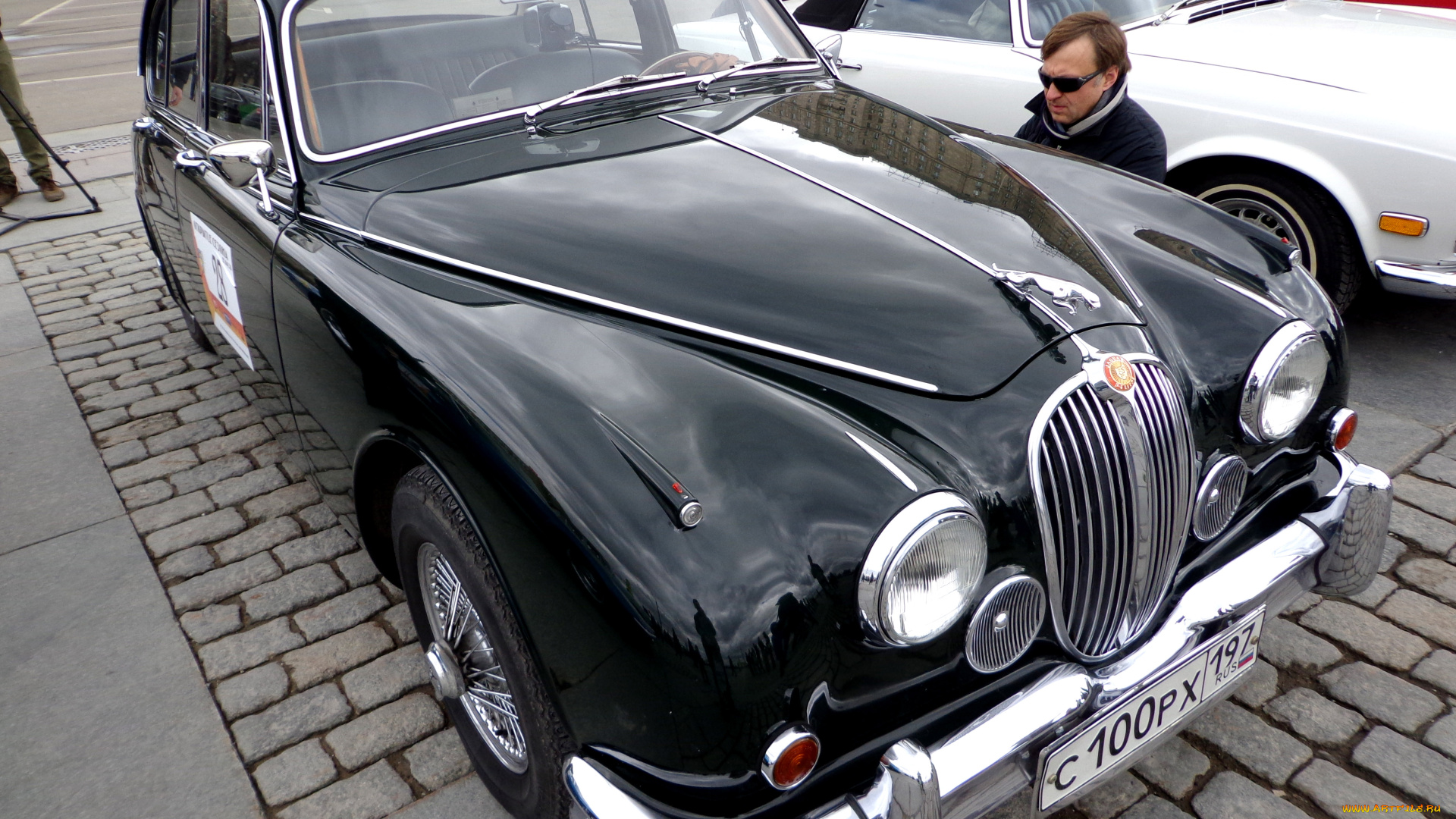автомобили, выставки, и, уличные, фото, черный, jaguar