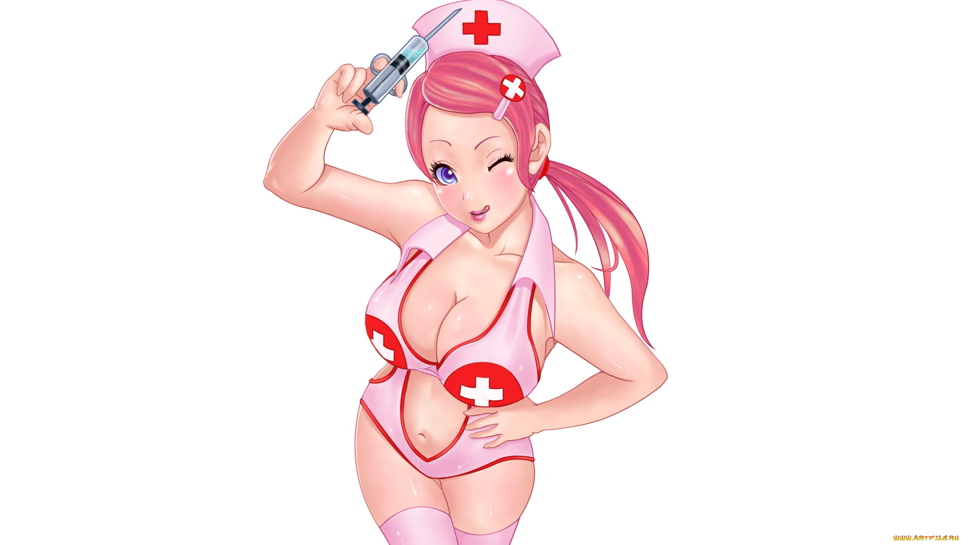 девушка, аниме, *unknown, , другое, медсестра, доктор