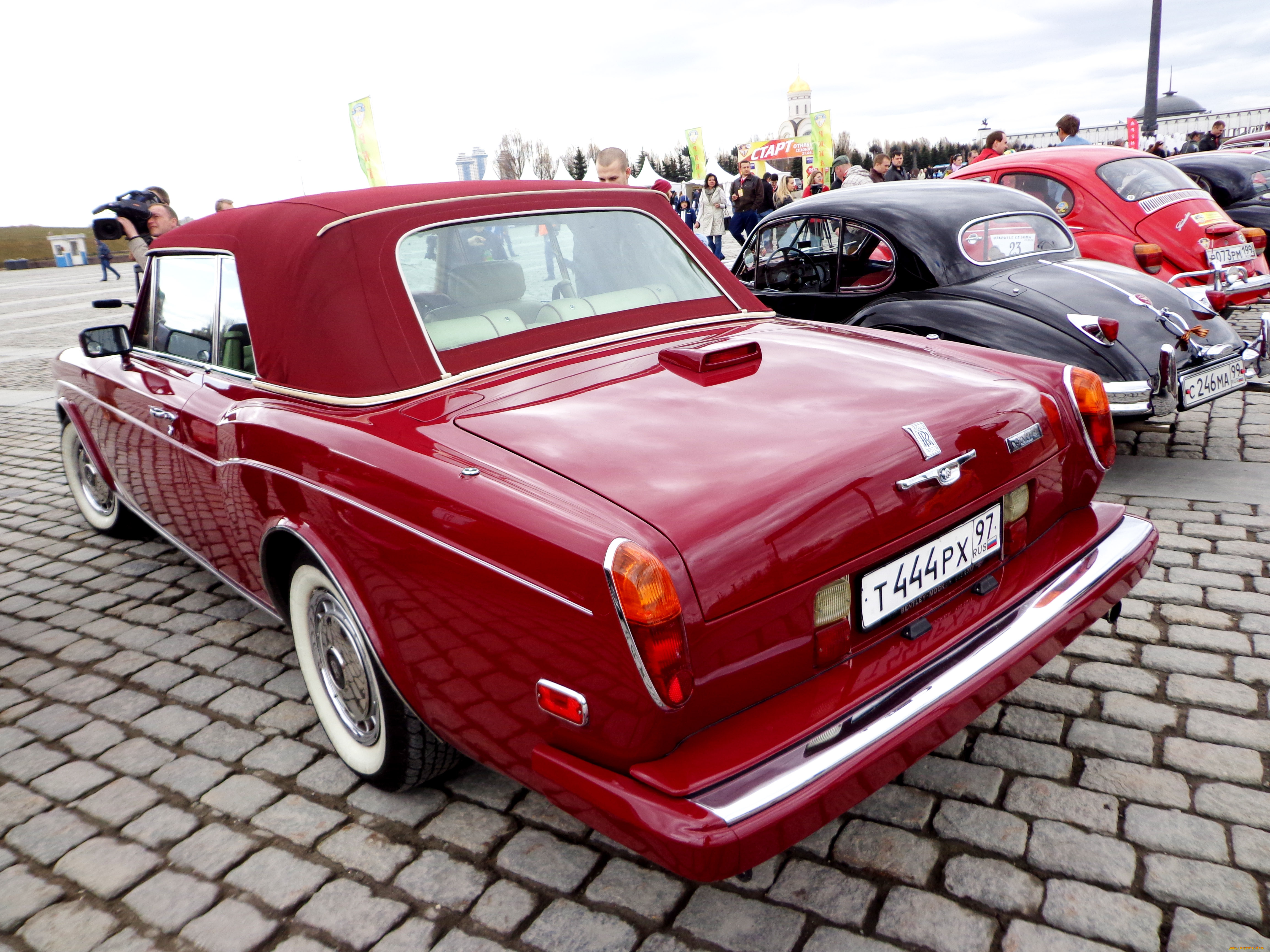 автомобили, выставки, и, уличные, фото, rolls-royce, красный