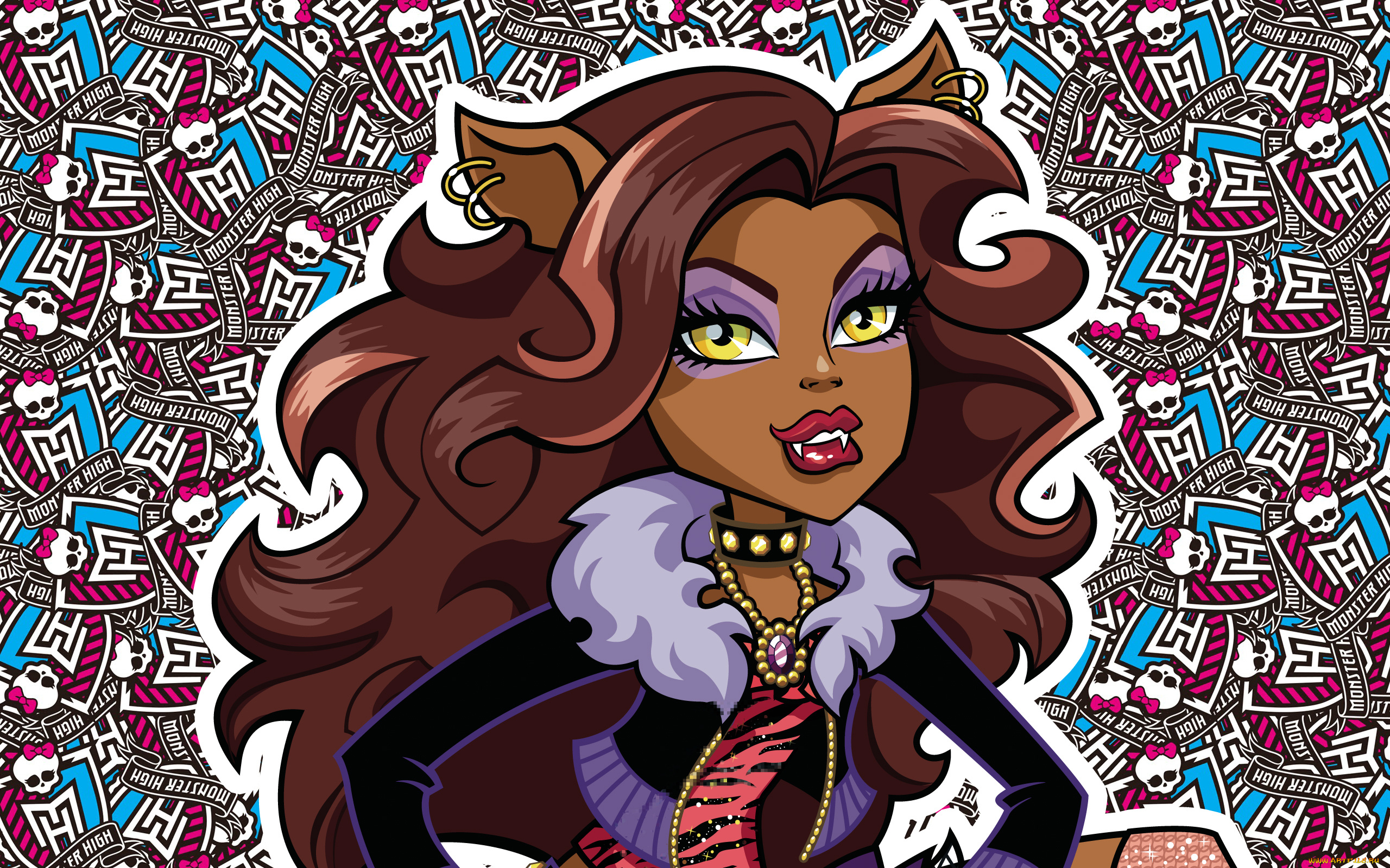 monster, high, мультфильмы, -, monster, high, волосы, взгляд, оборотень, monster, high, девушка, школа, монстр, хай