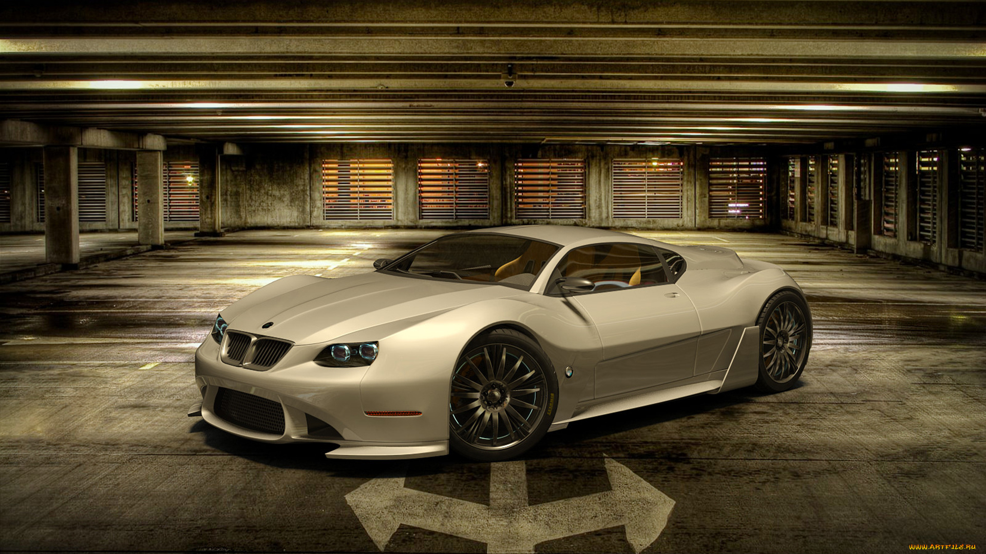 bmw, subsido, concept, автомобили, 3д, bmw, subsido, concept, гараж, помещение, car