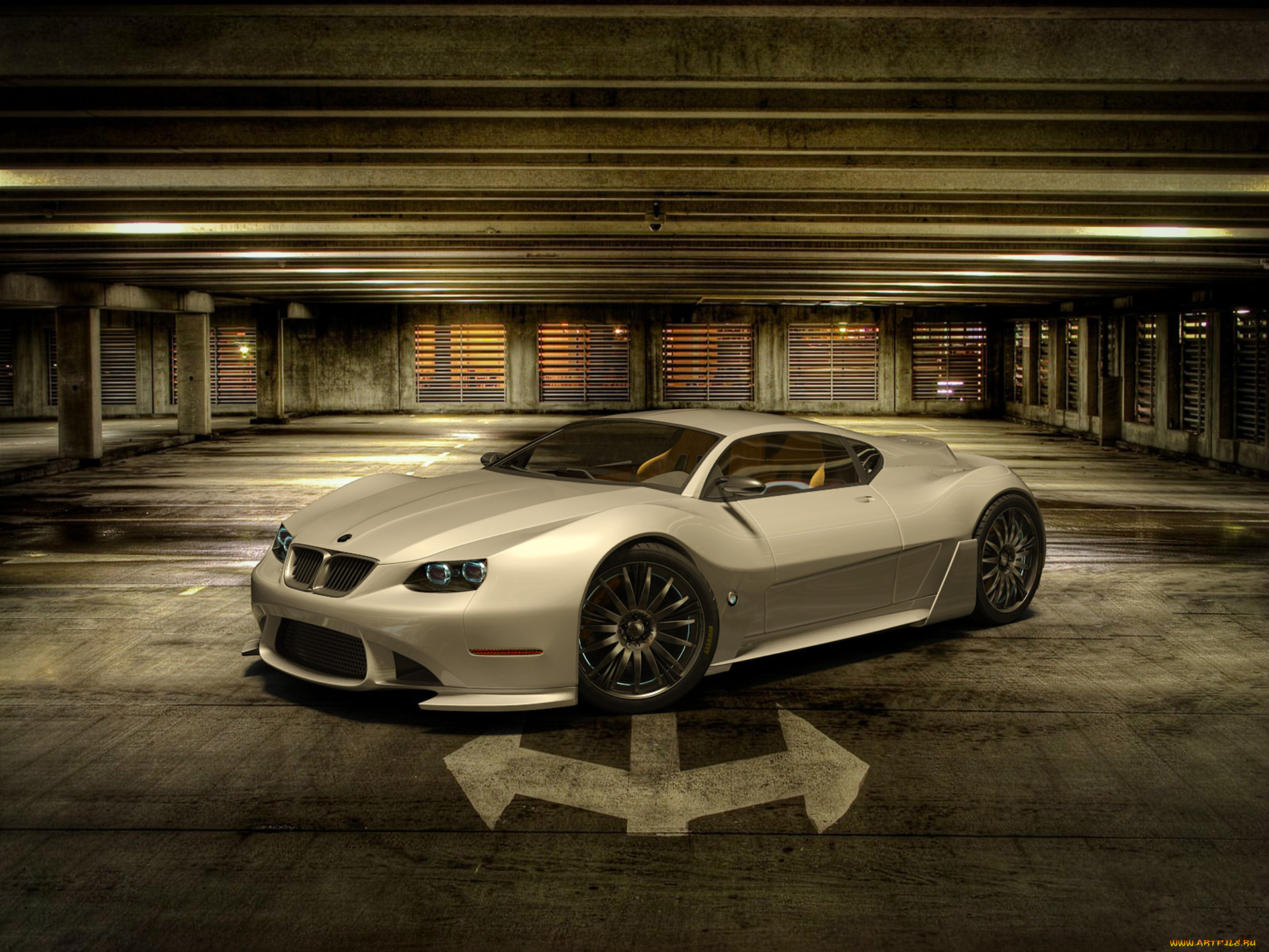 bmw, subsido, concept, автомобили, 3д, bmw, subsido, concept, гараж, помещение, car