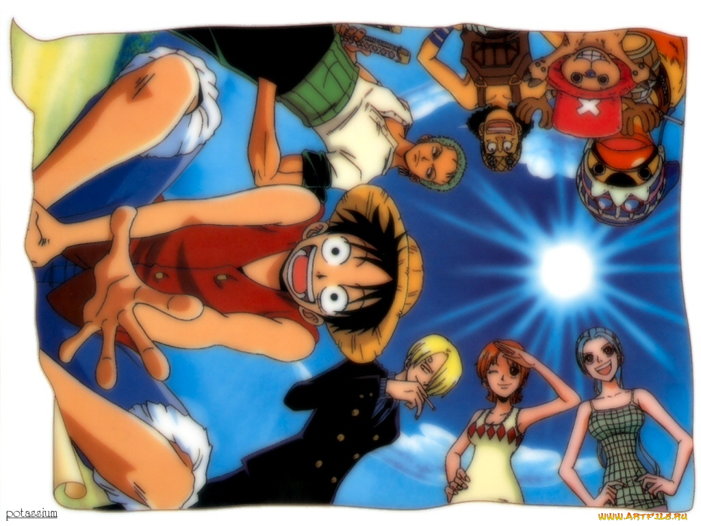 sunny, day, аниме, one, piece, nami, monkey, d, luffy, sanji, roronoa, zoro, usopp, chopper, nefertari, vivi, carue