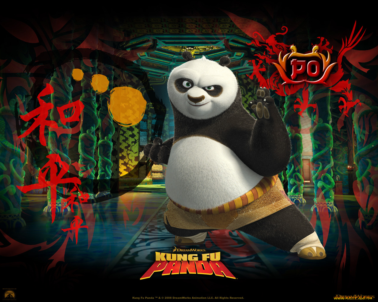 мультфильмы, kung, fu, panda