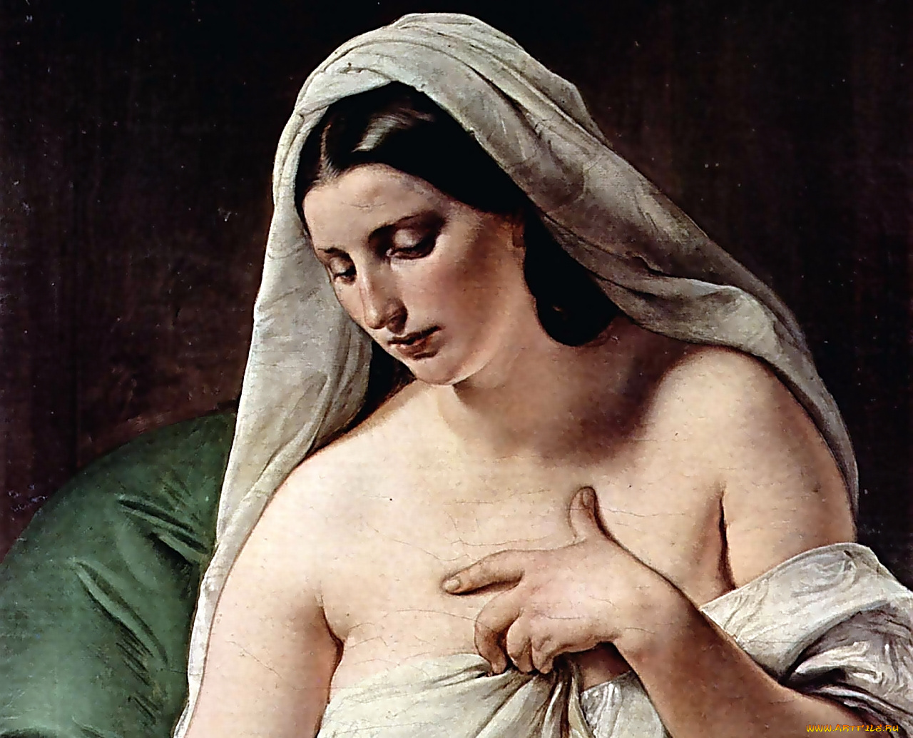 франческо, хайес, одалиска, рисованные, francesco, hayez