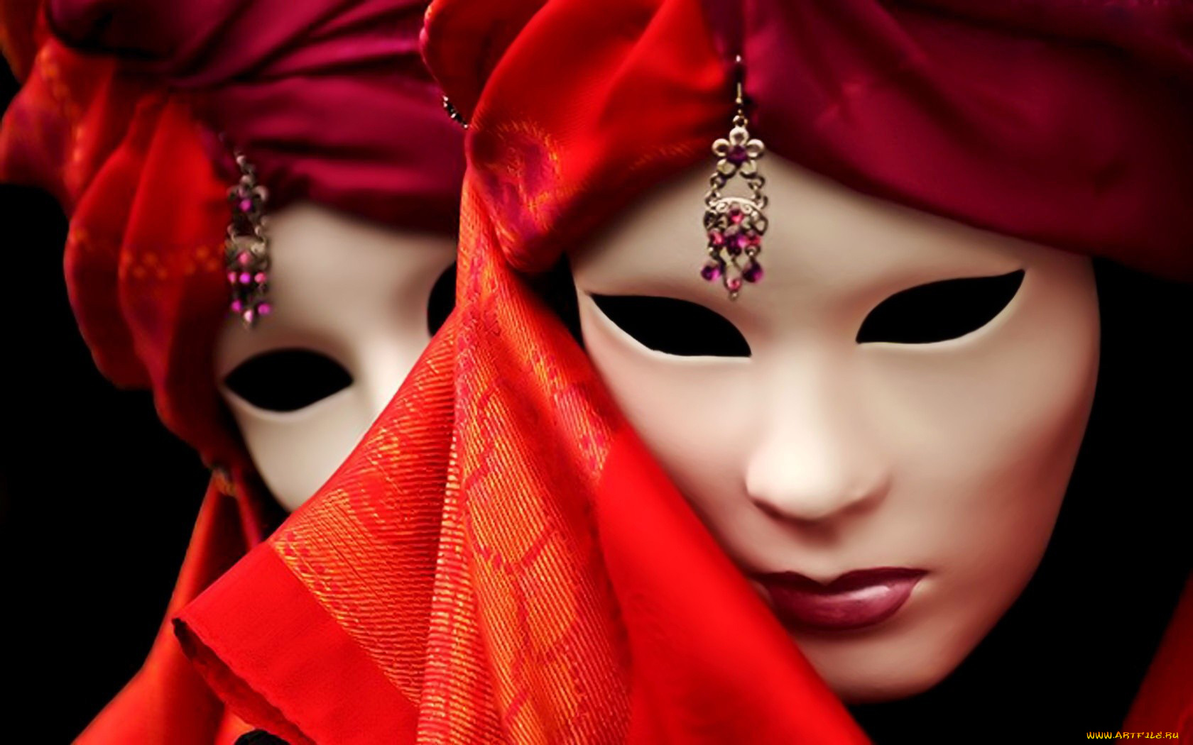 разное, маски, карнавальные, костюмы, красный, украшения