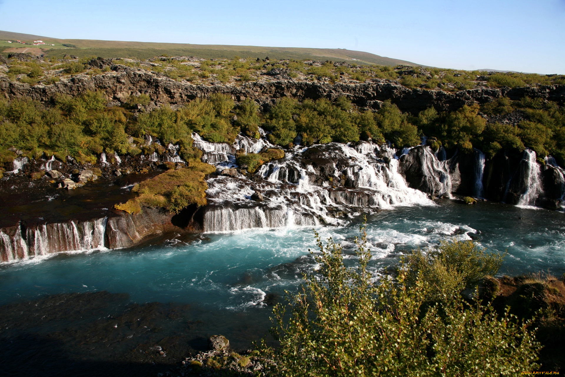 природа, водопады, исландия