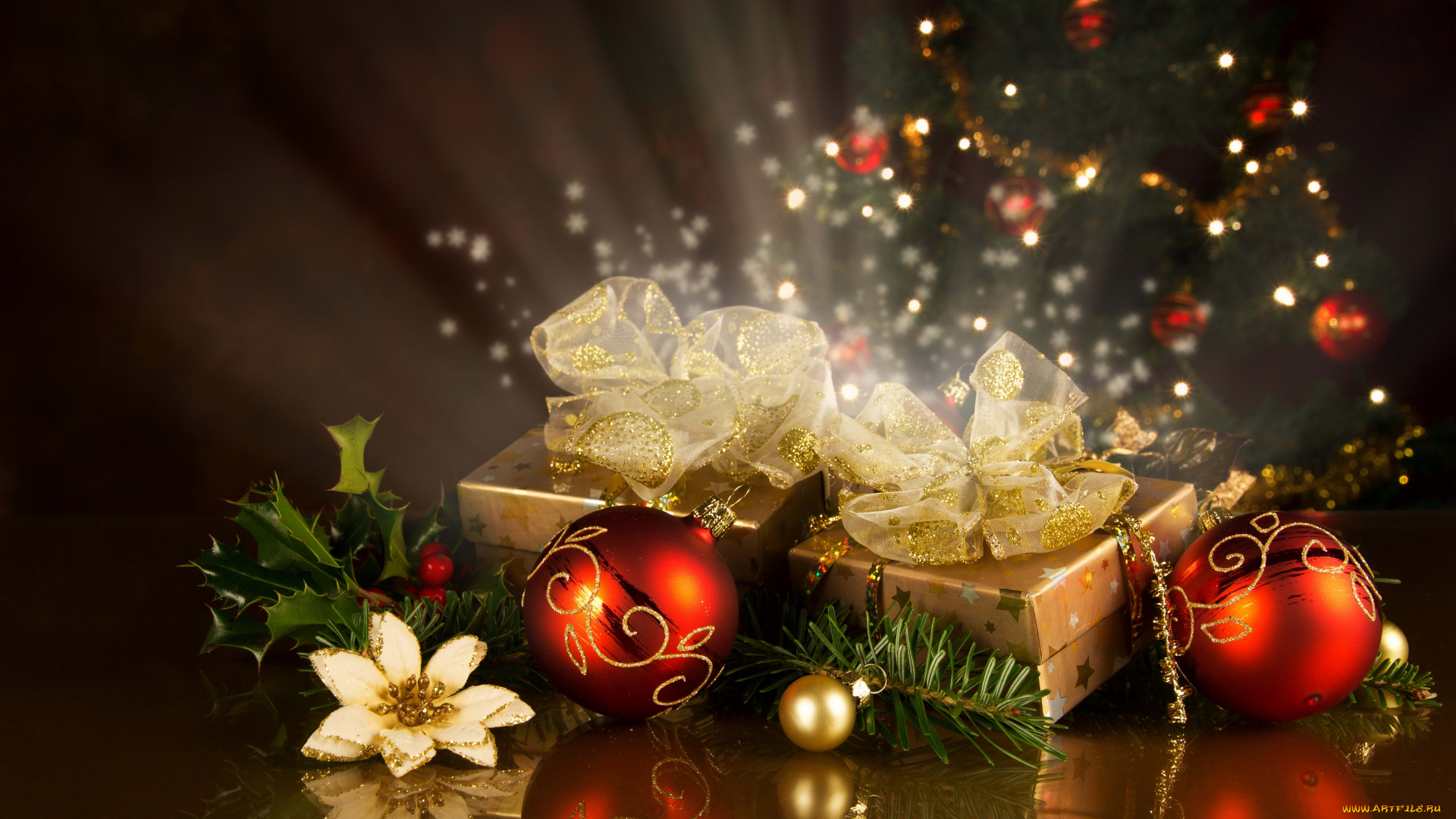 праздничные, подарки, коробочки, ожидание, праздник