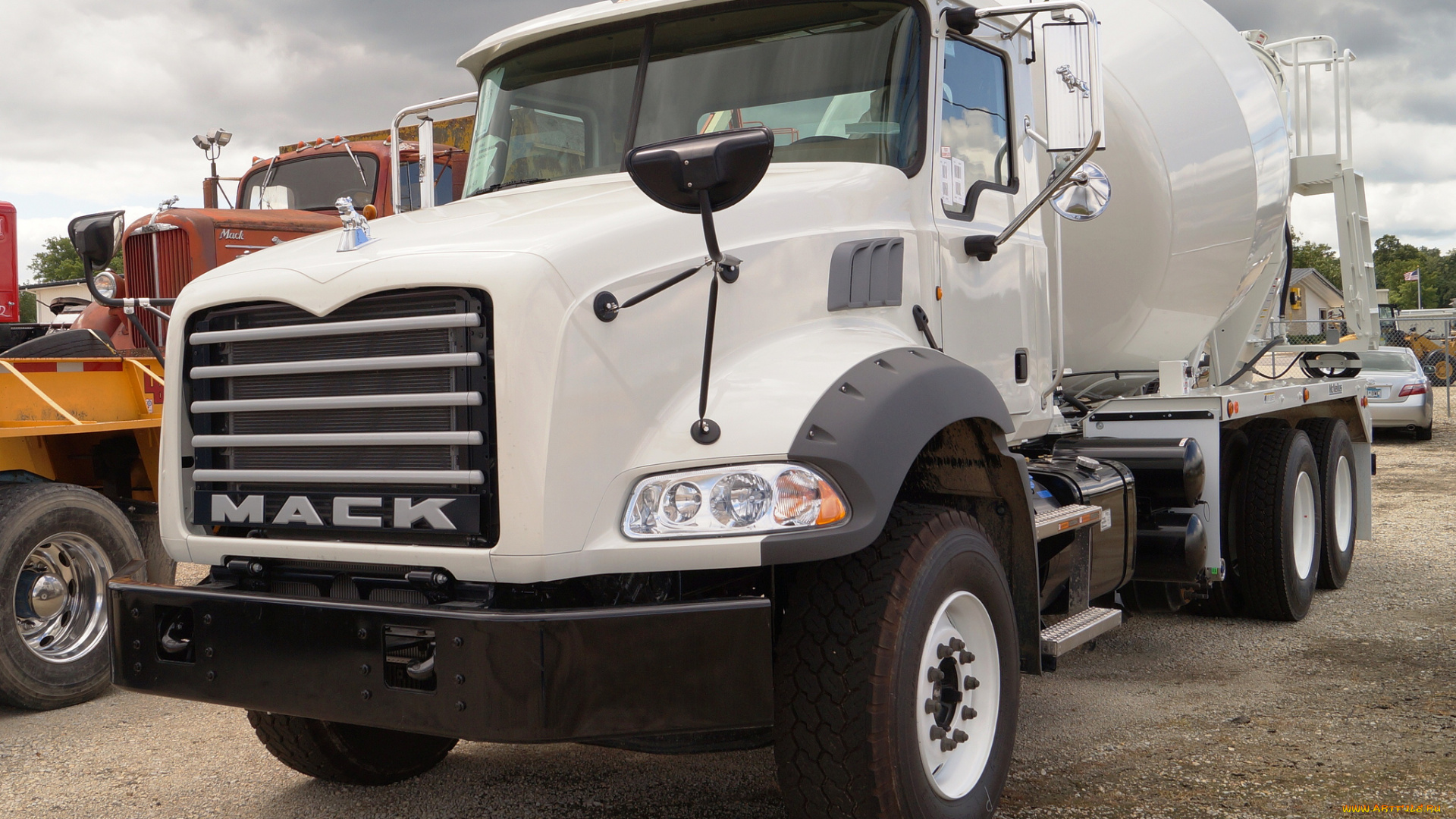 mack, truck, with, mcneilus, mixer, автомобили, mack, trucks, грузовики, сша, inc, тяжелые