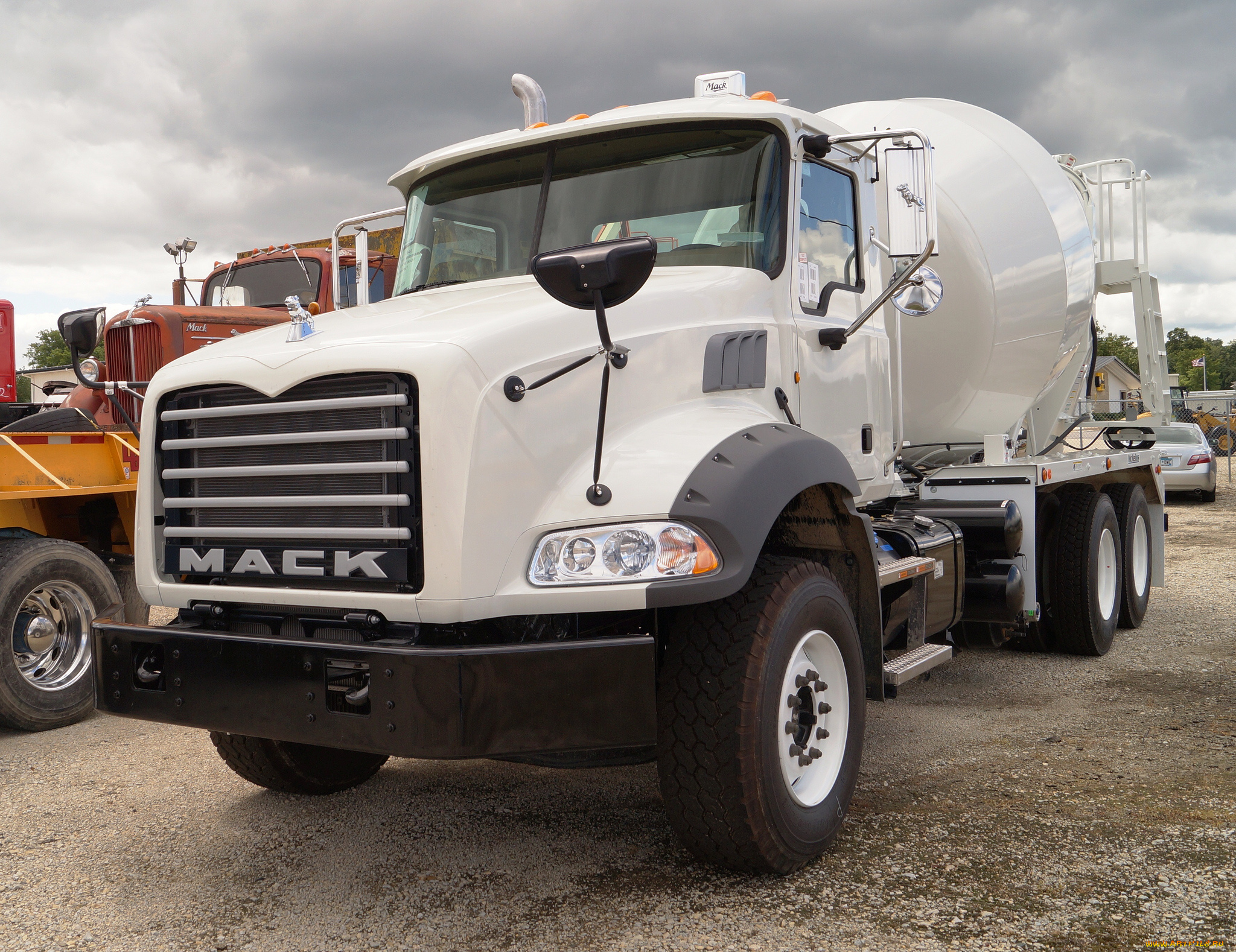 mack, truck, with, mcneilus, mixer, автомобили, mack, trucks, грузовики, сша, inc, тяжелые