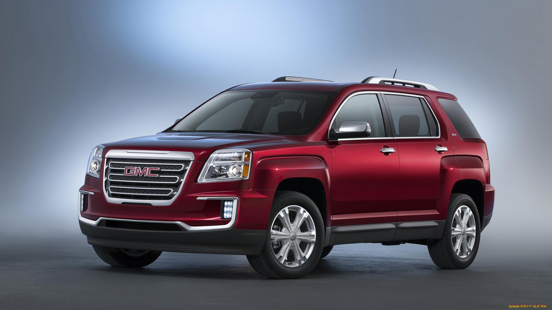 автомобили, gm-gmc, красный, terrain, gmc, 2016г