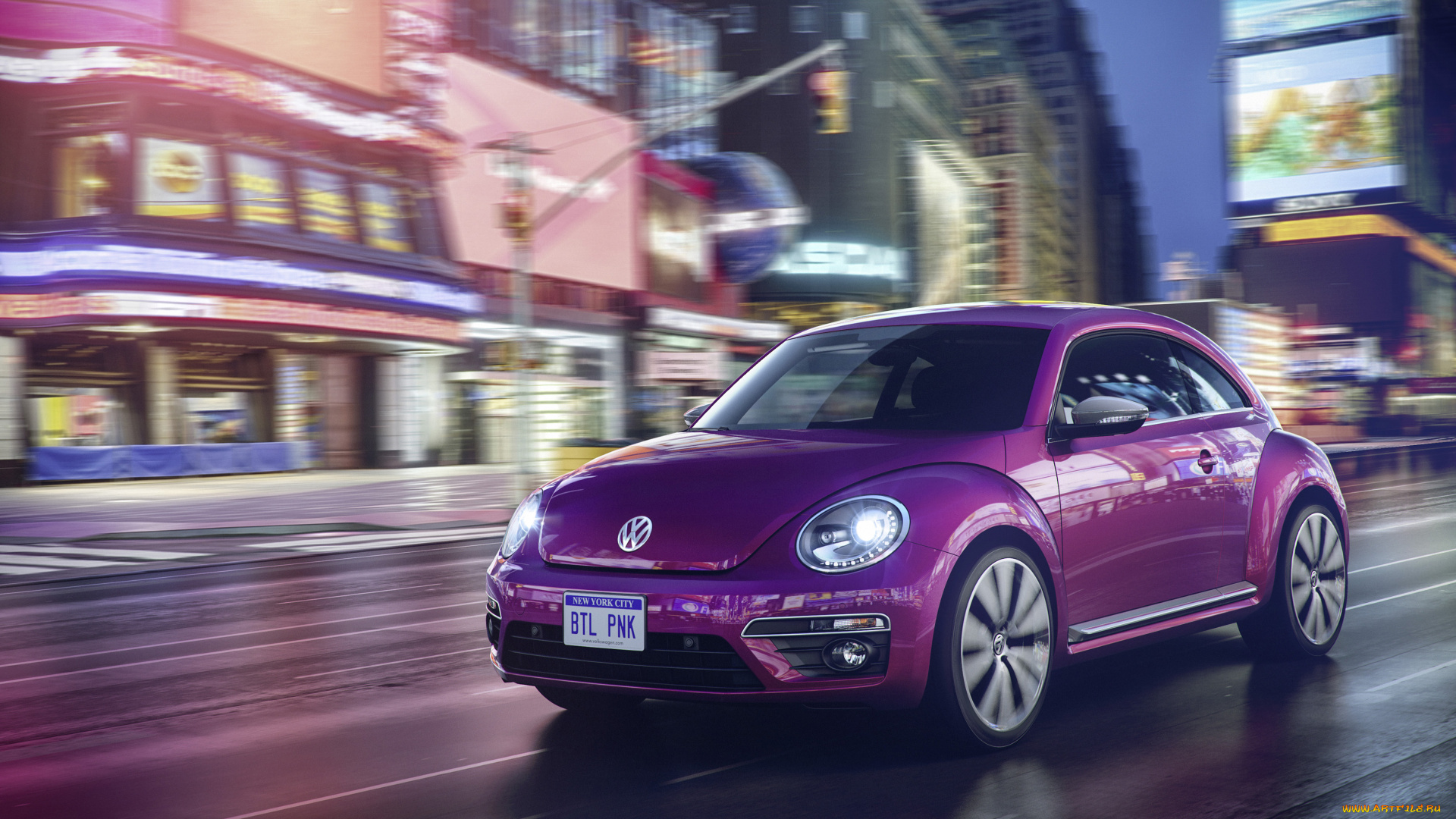 автомобили, volkswagen, 2015г, edition, pink, beetle, concept