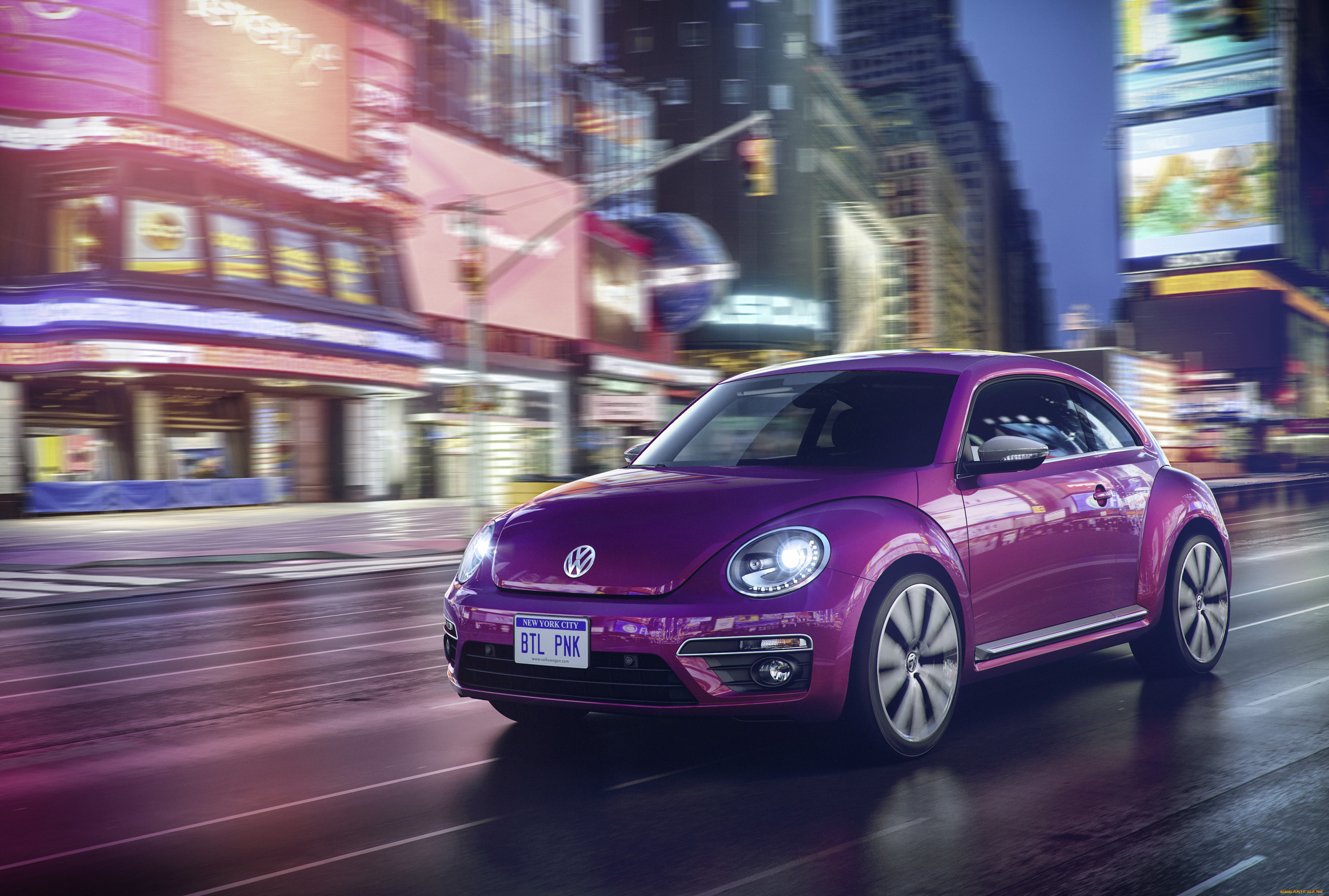 автомобили, volkswagen, 2015г, edition, pink, beetle, concept