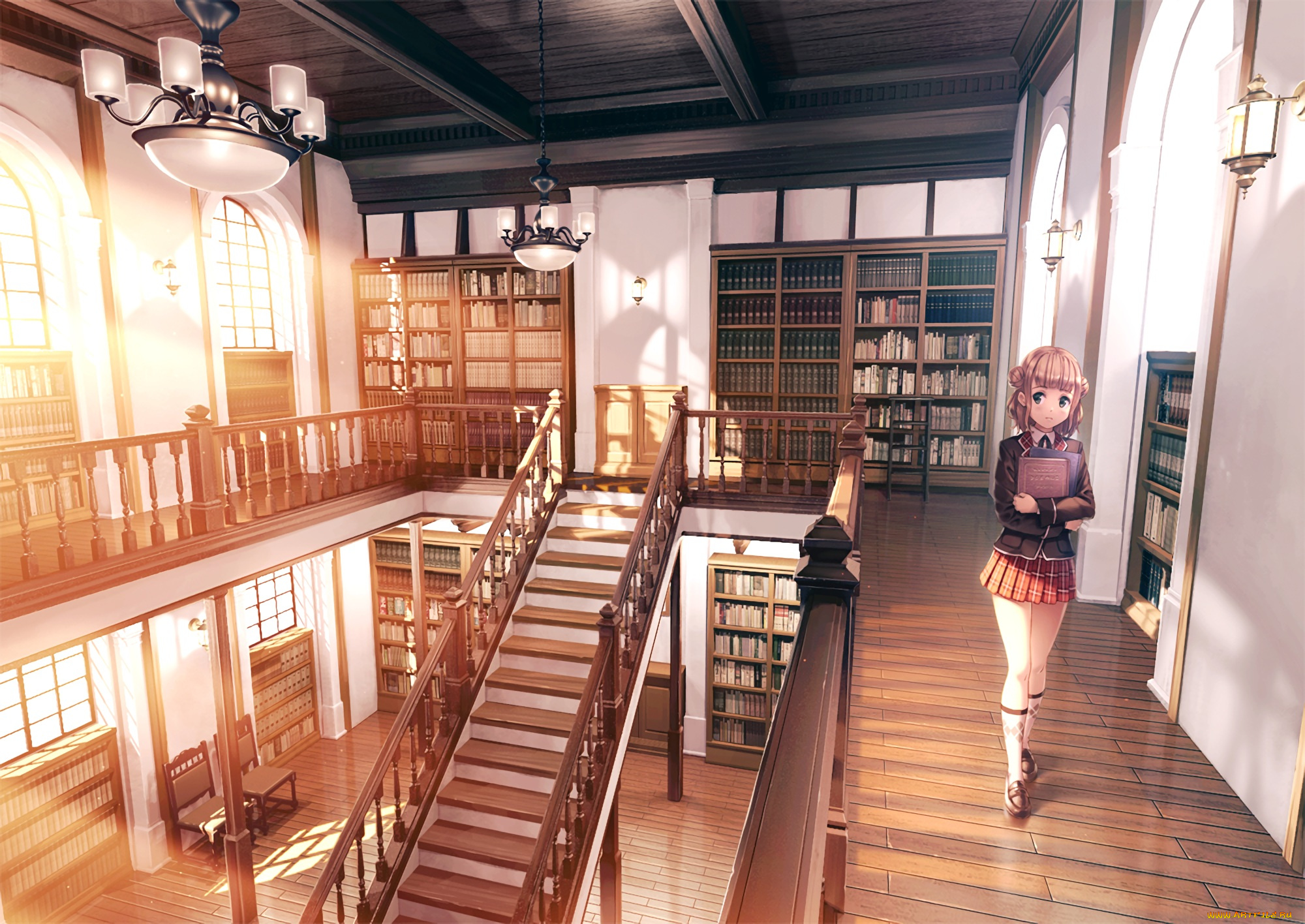 Библиотека без людей. Японская школа внутри. Японская школа здание. Японская школа интерьер.