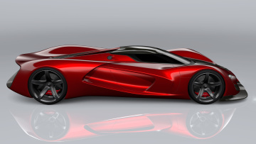 Картинка srt+tomahawk+concept автомобили 3д srt tomahawk vision gran turismo красный concept