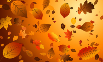 обоя векторная графика, природа , nature, листья, фон, осень