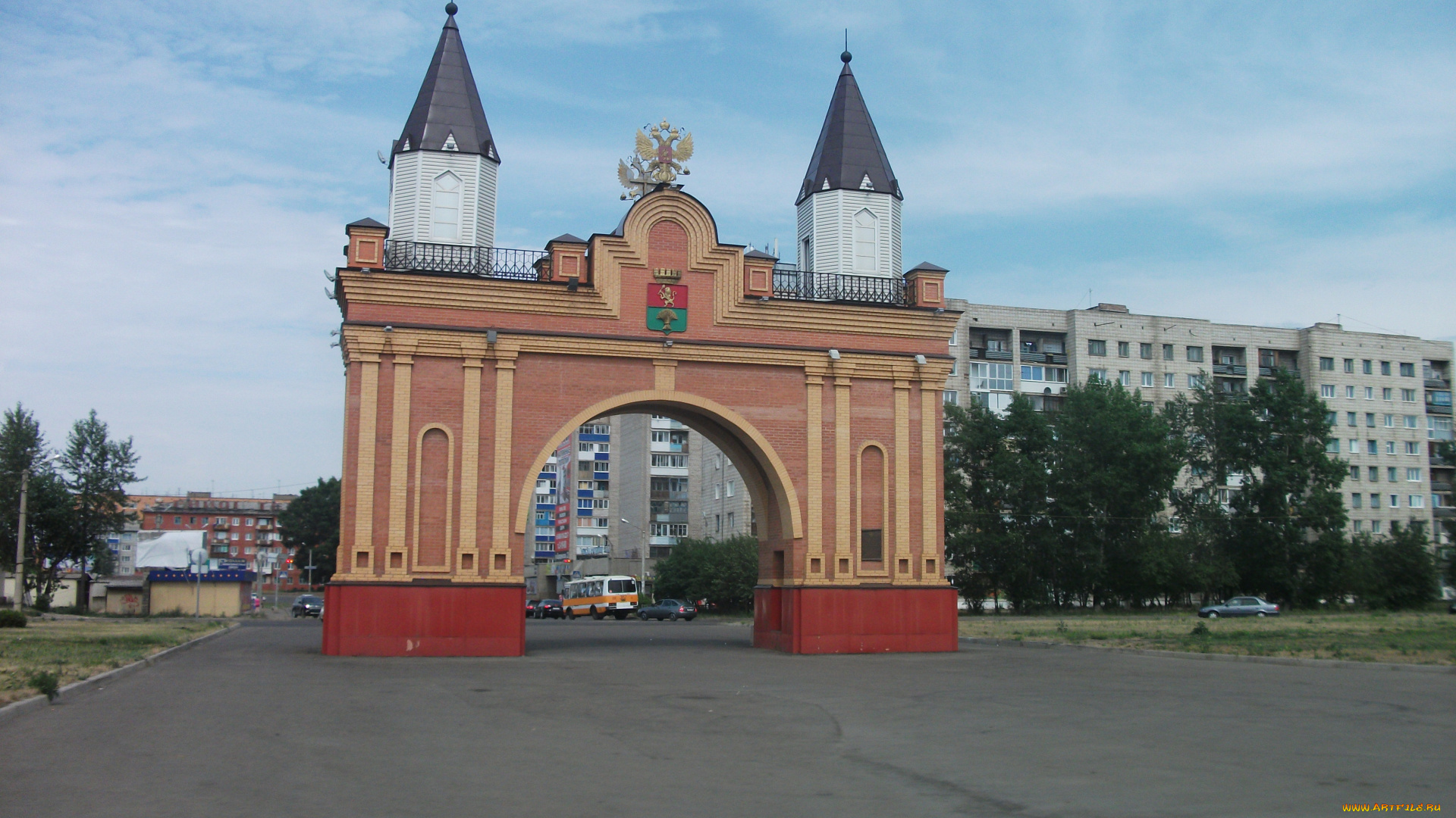канск, города, -, исторические, , архитектурные, памятники, арка