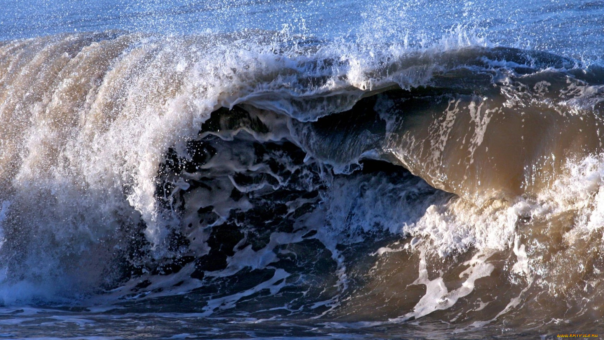 природа, вода, море, шторм, волна, сила, океан