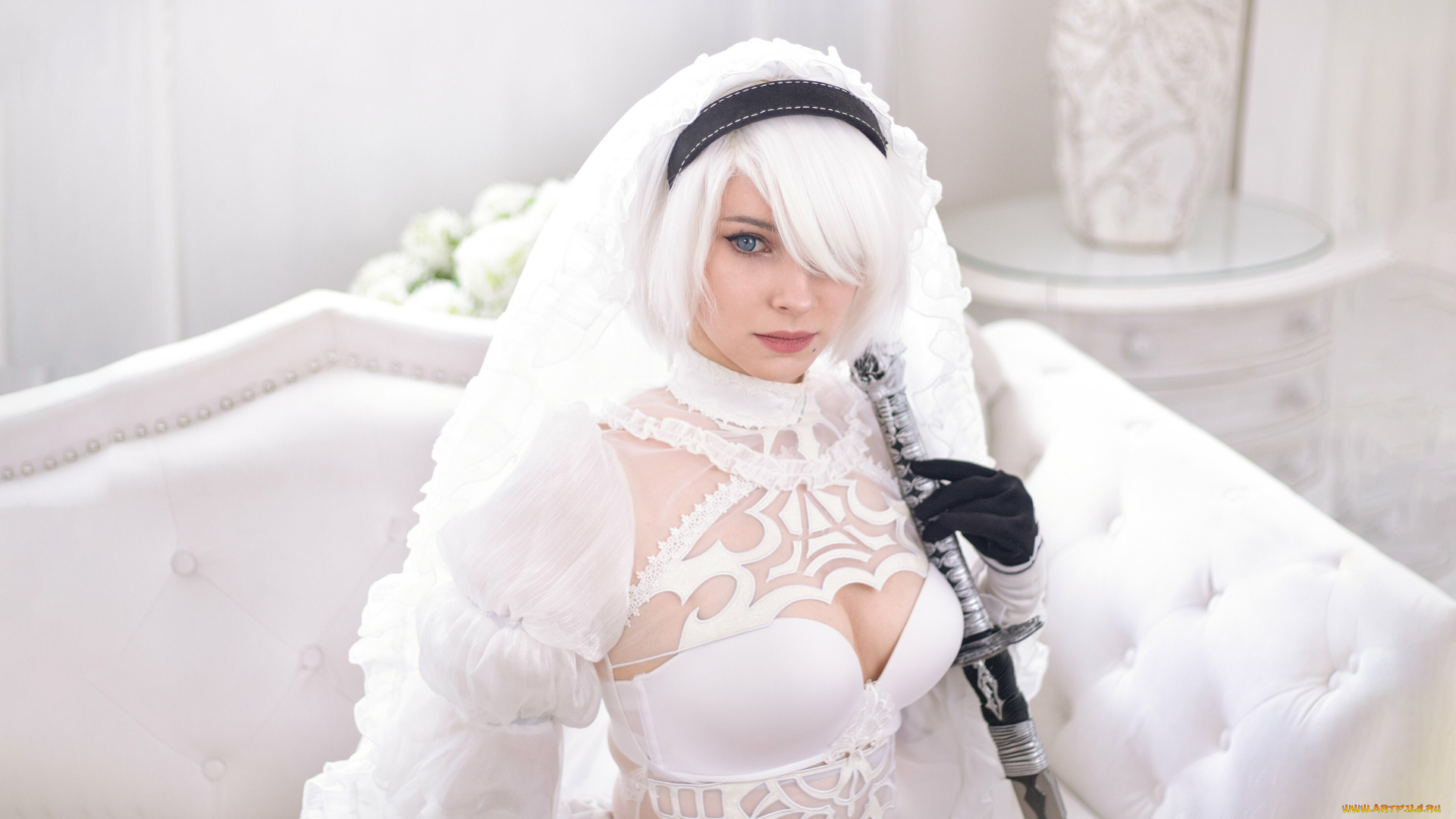 девушки, enji, night, automata, nier, enji, night