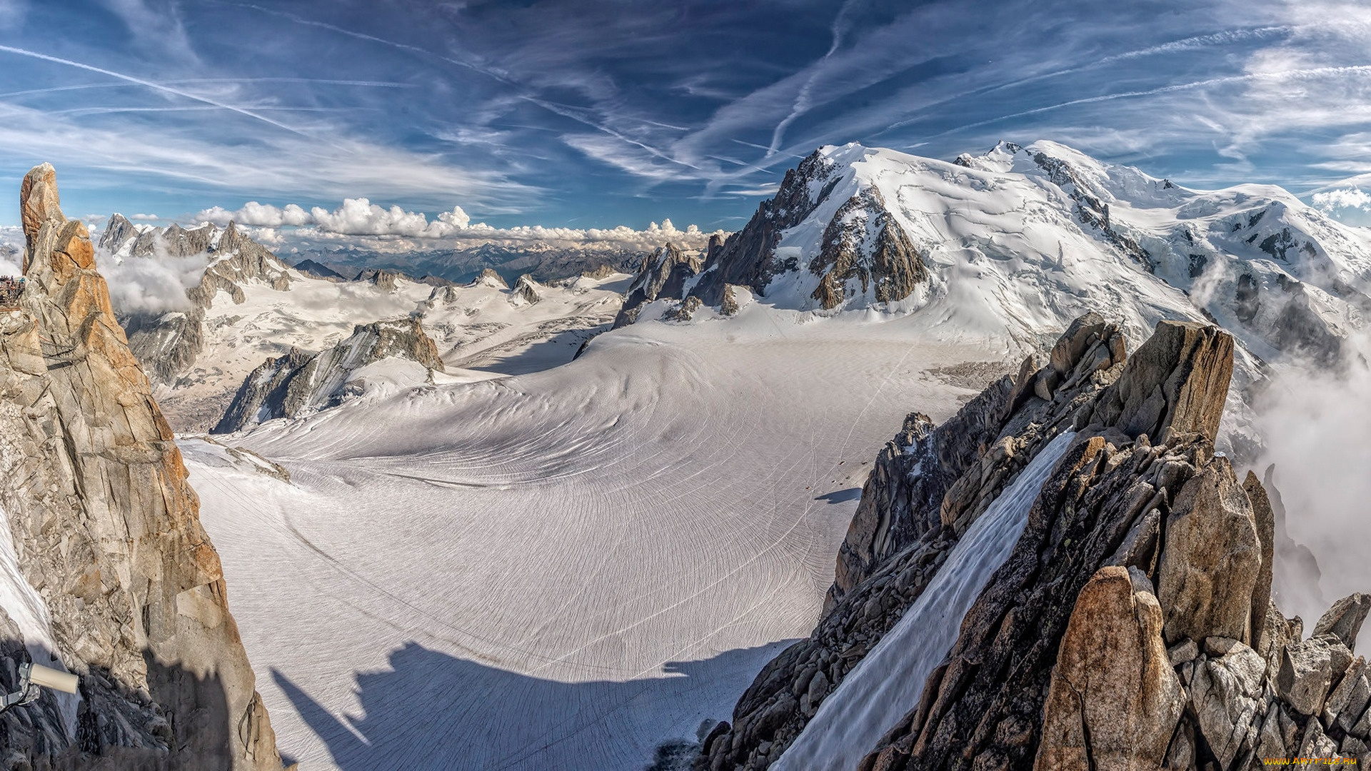 mont, blanc, mountain, range, french, alps, природа, горы, mont, blanc, mountain, range, french, alps