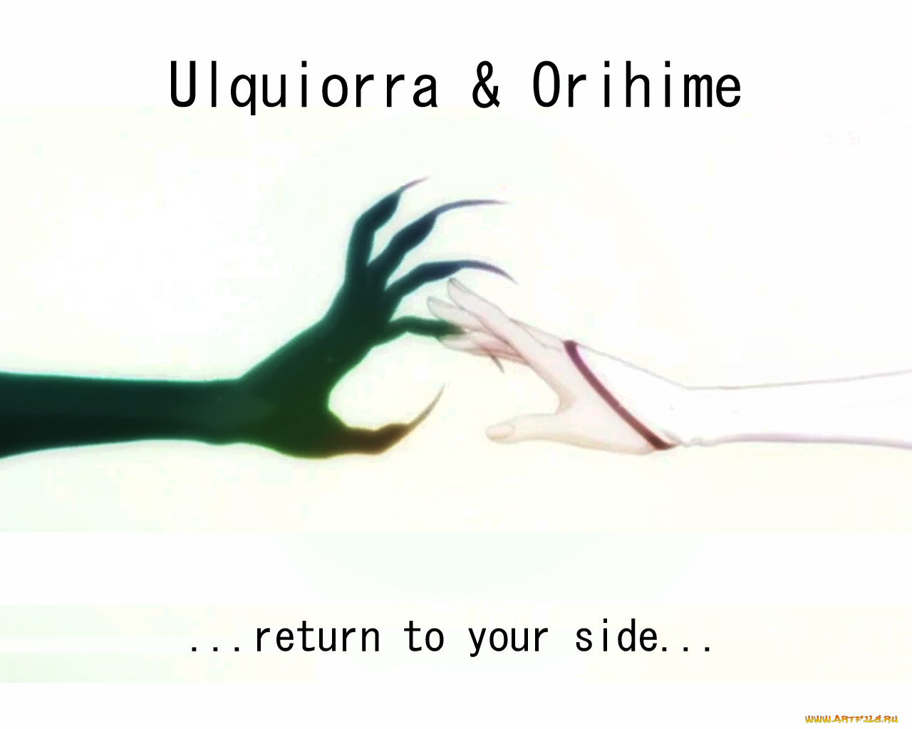 ulquiorra, orihime, аниме, bleach